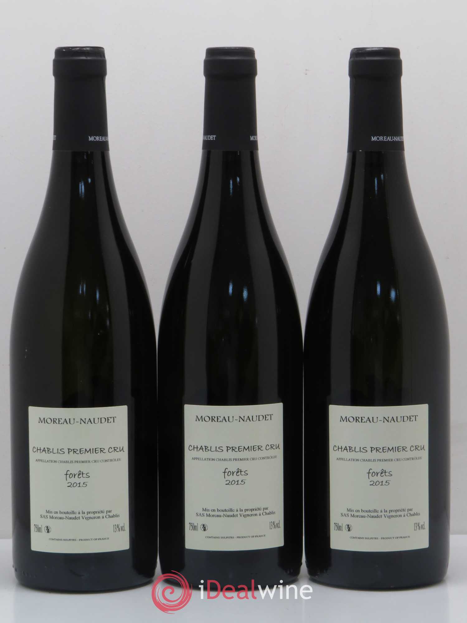 Chablis 1er Cru Forets Domaine Moreau Naudet 2015 - Posten von 6 Flaschen - 4