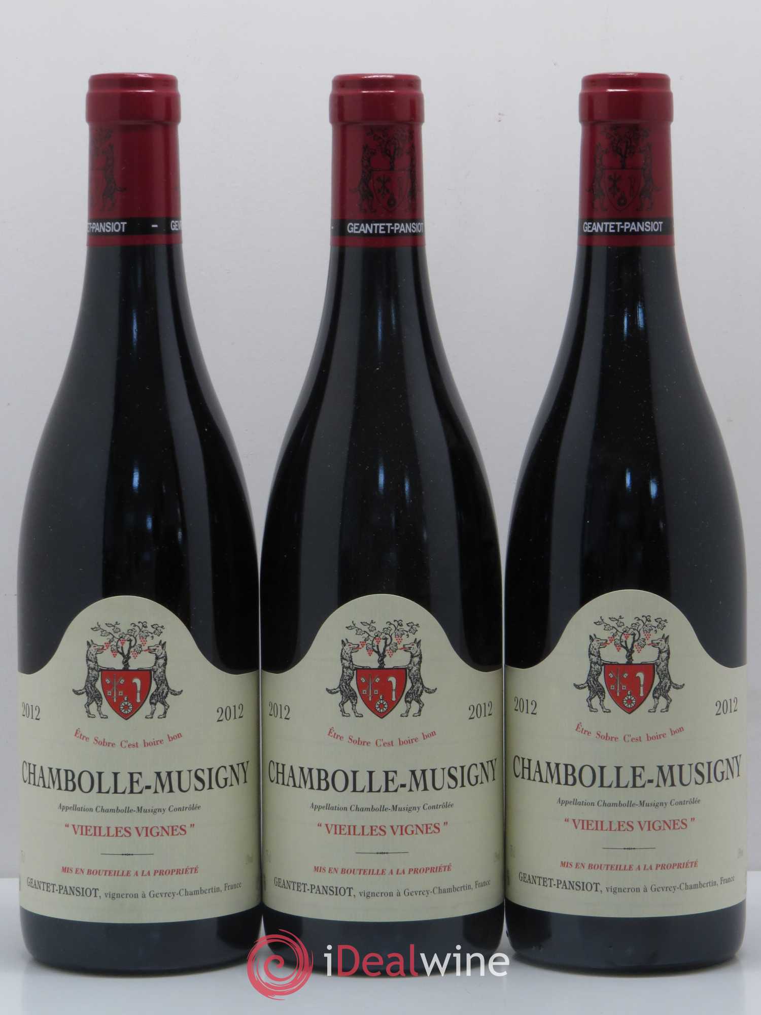 Chambolle-Musigny Vieilles vignes Geantet-Pansiot 2012 - Lot de 3 bouteilles - 0