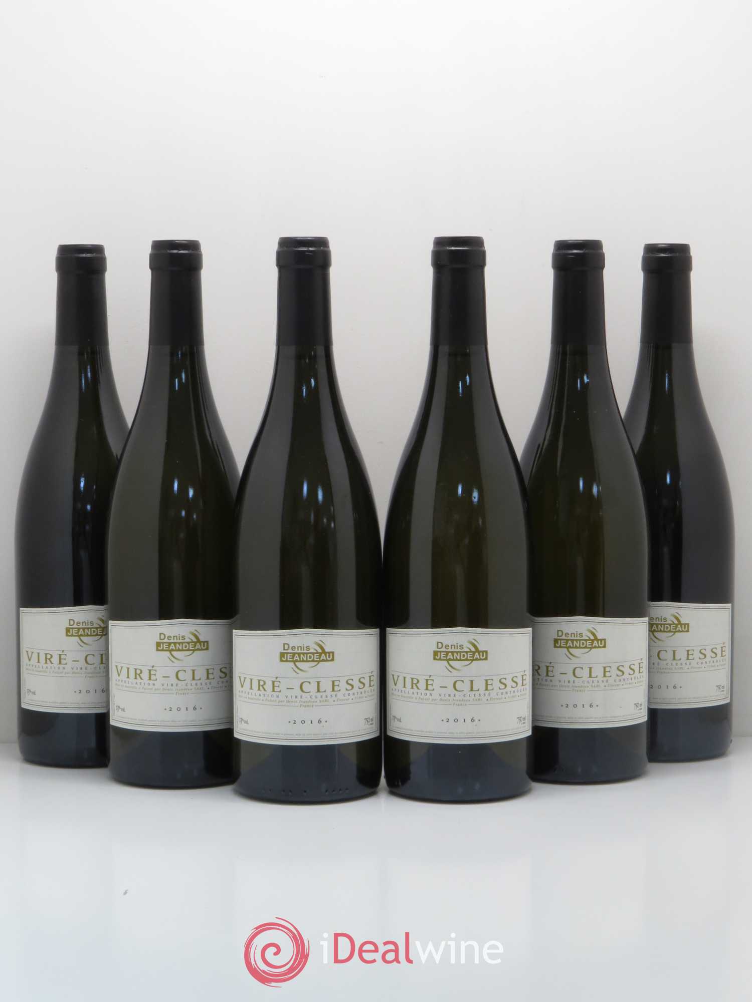 Viré-Clessé Denis Jeandeau 2016 - Posten von 6 Flaschen - 0