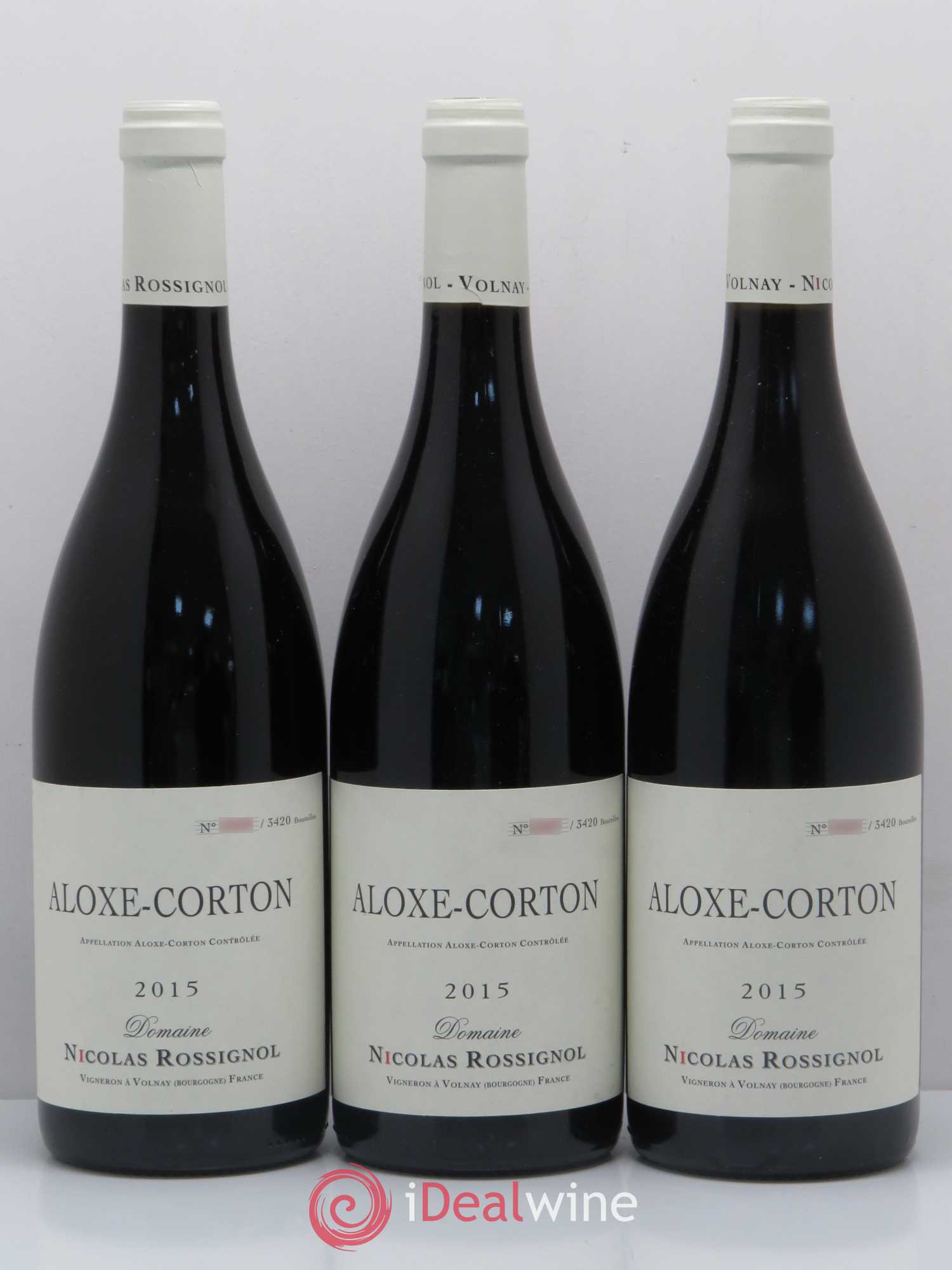 Aloxe-Corton Nicolas Rossignol 2015 - Lot de 6 bouteilles - 1