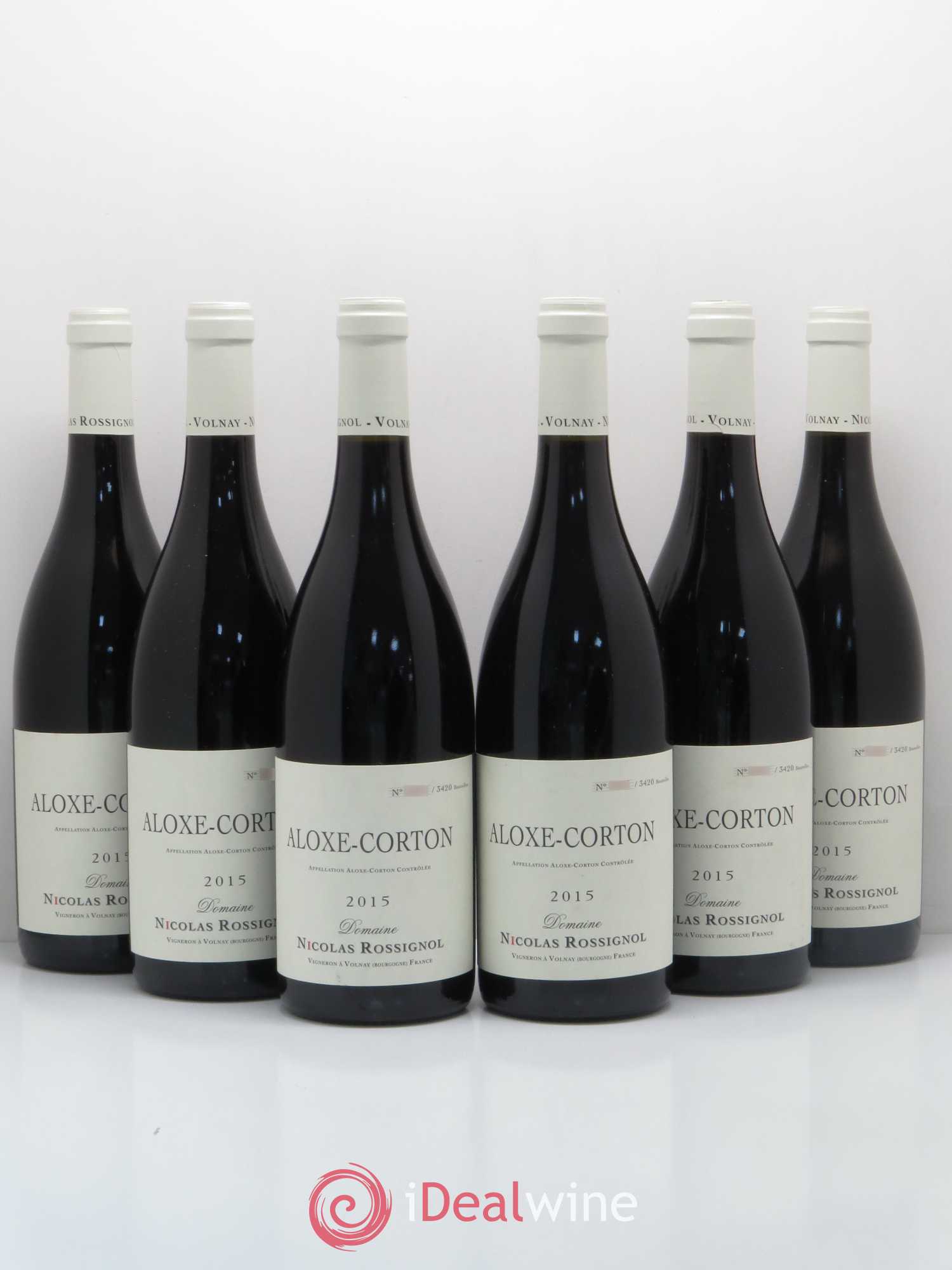 Aloxe-Corton Nicolas Rossignol 2015 - Lot de 6 bouteilles - 0