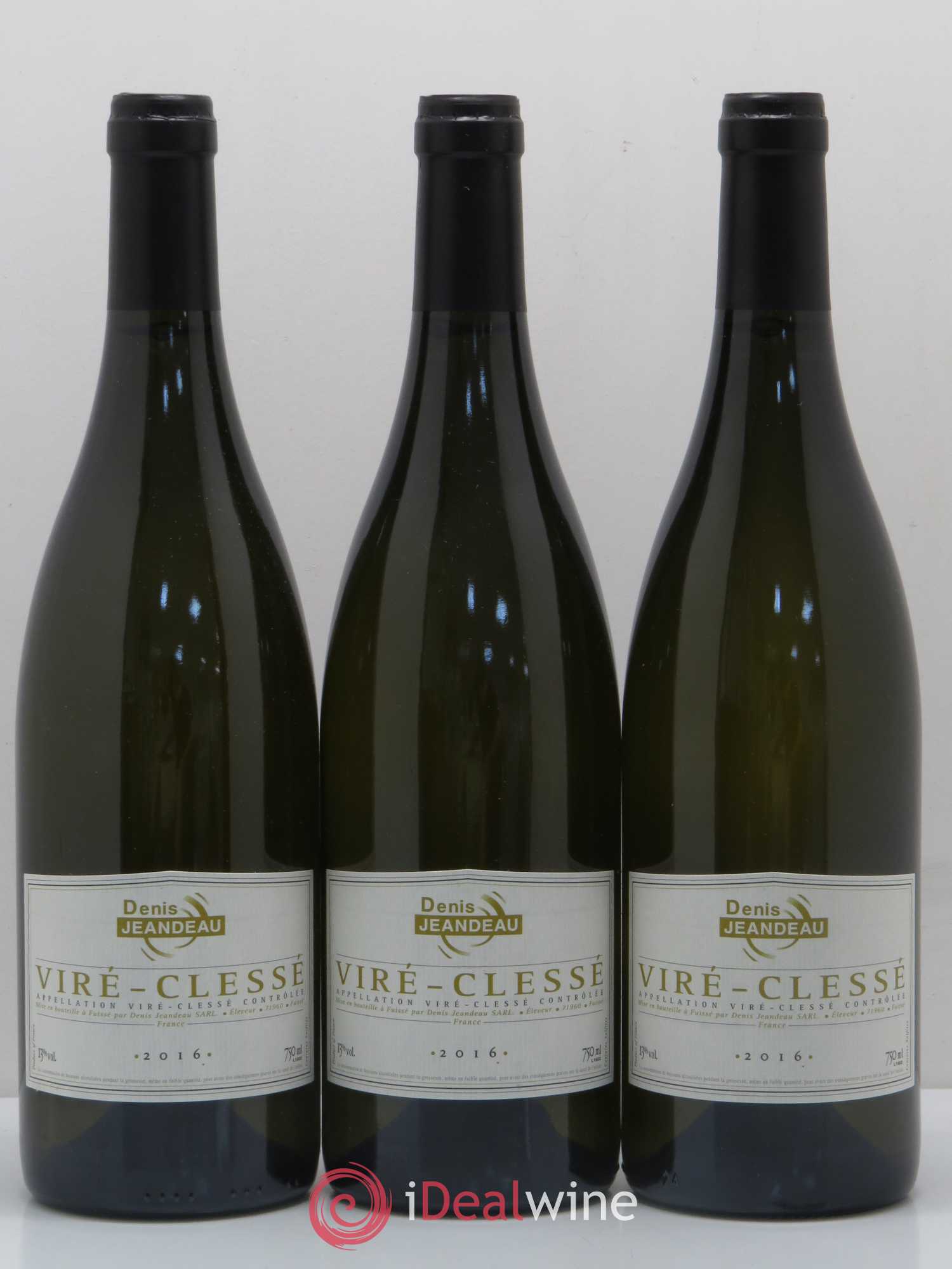 Viré-Clessé Denis Jeandeau 2016 - Posten von 3 Flaschen - 0