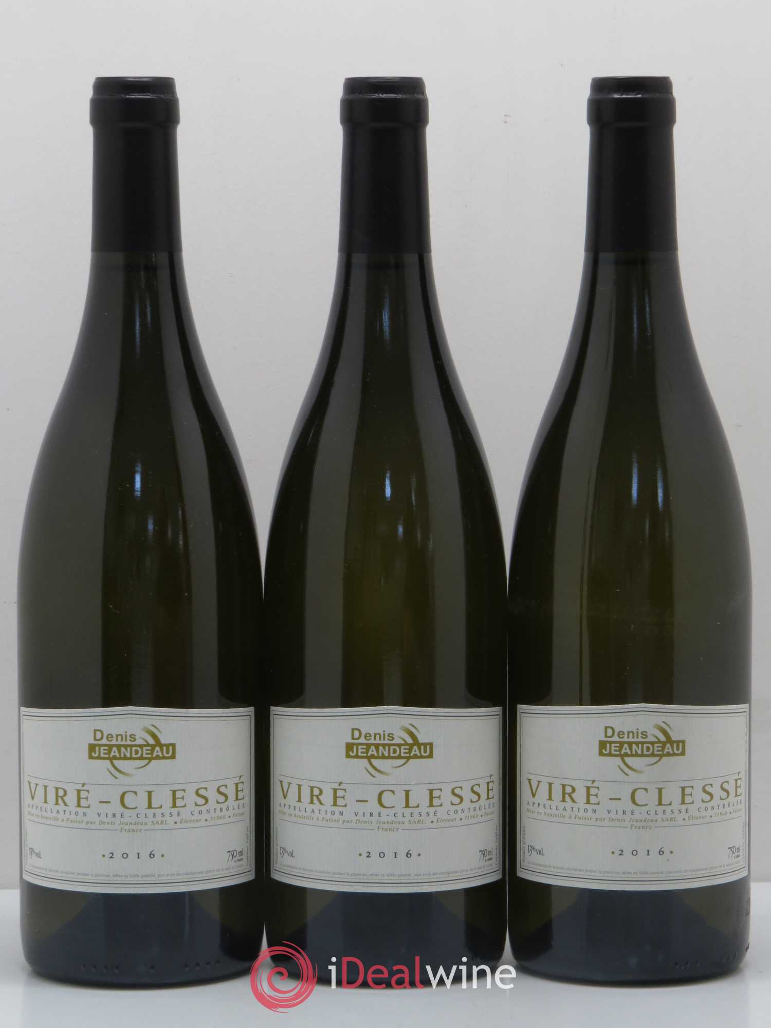 Viré-Clessé Denis Jeandeau 2016 - Posten von 3 Flaschen - 0