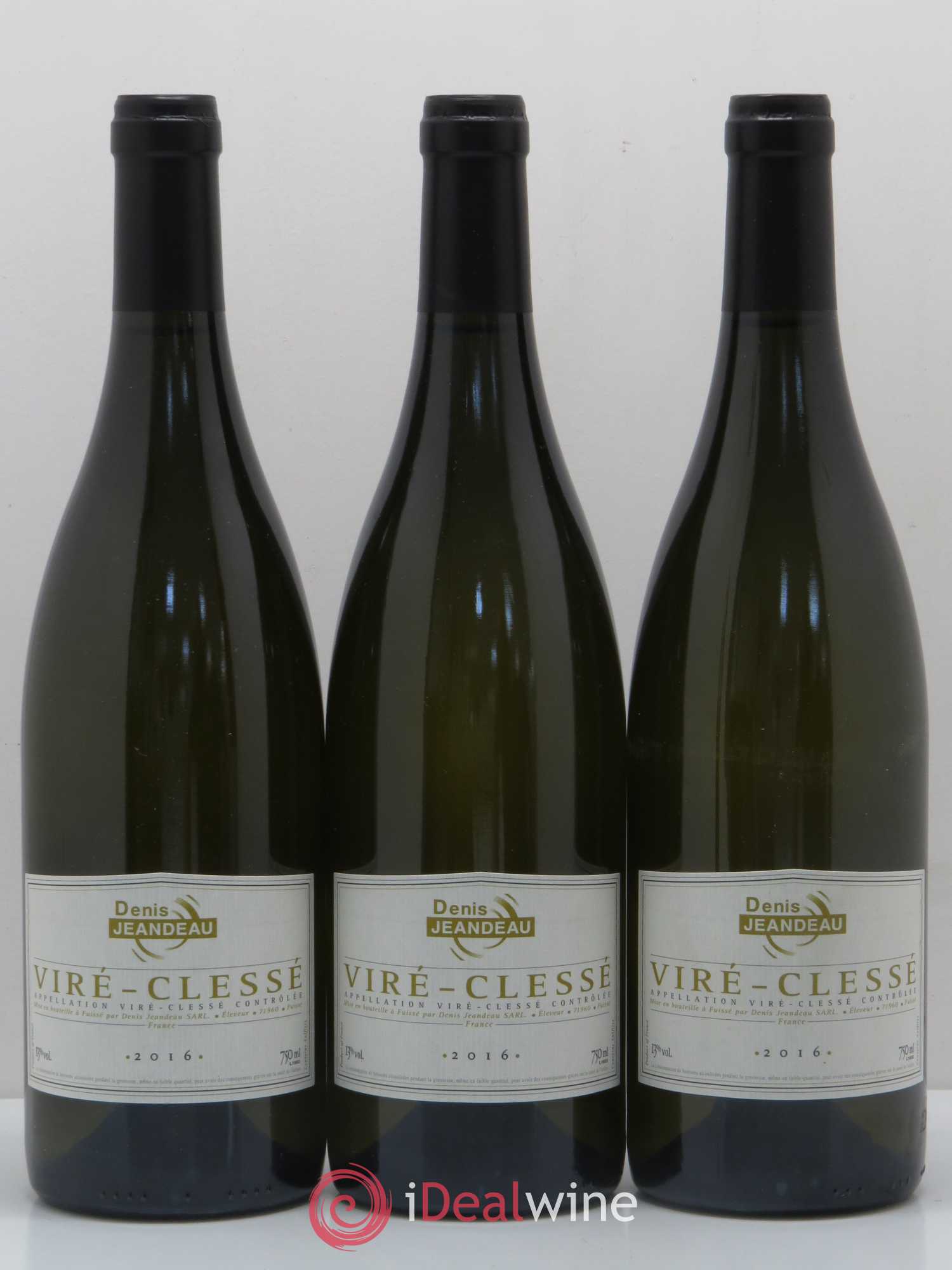 Viré-Clessé Denis Jeandeau 2016 - Posten von 3 Flaschen - 0