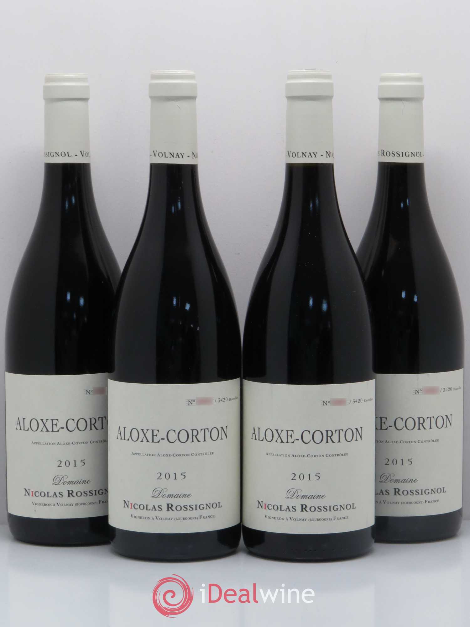 Aloxe-Corton Nicolas Rossignol 2015 - Lot de 4 bouteilles - 0