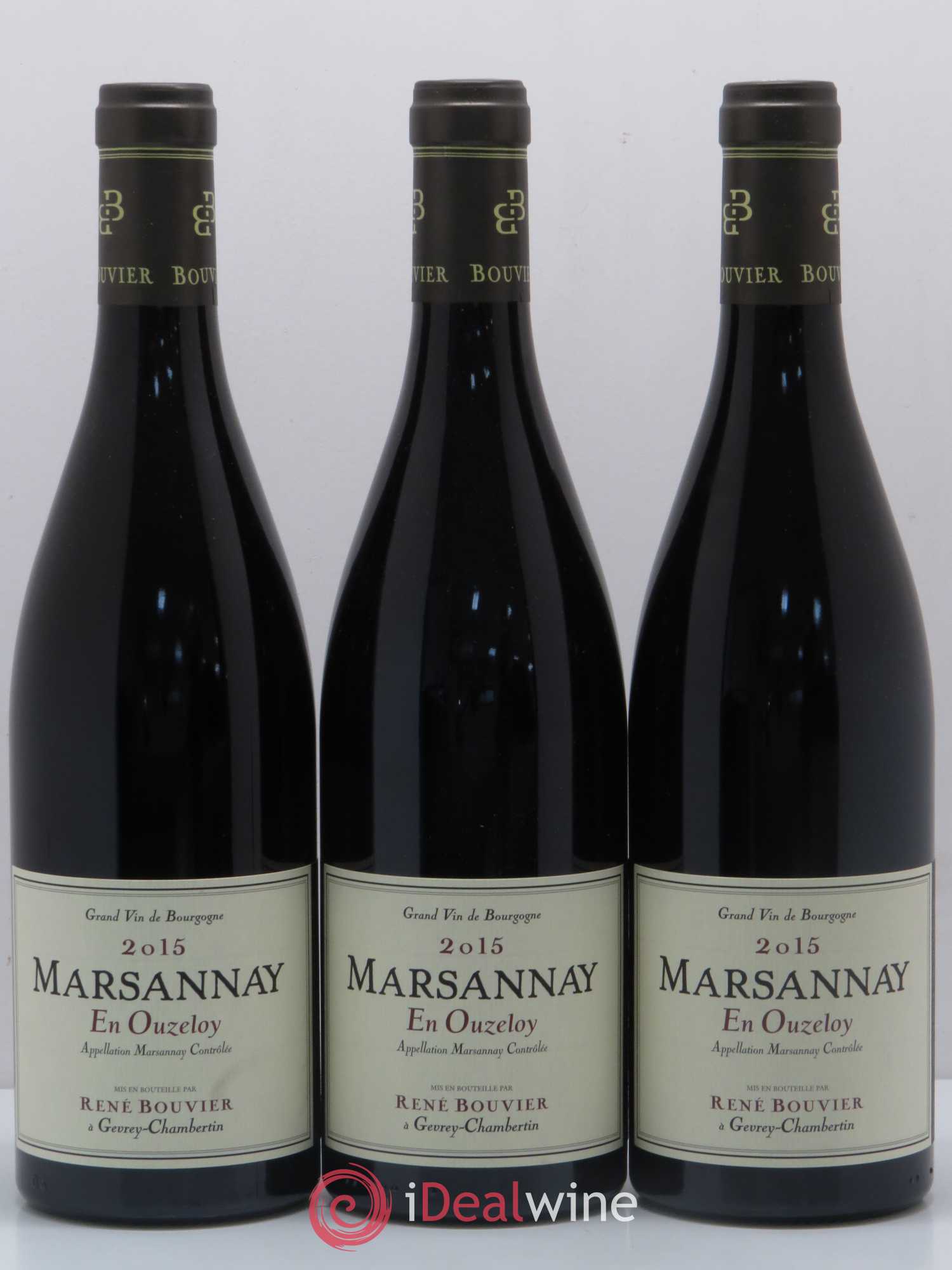 Marsannay En Ouzeloy René Bouvier 2015 - Lot de 3 bouteilles - 0