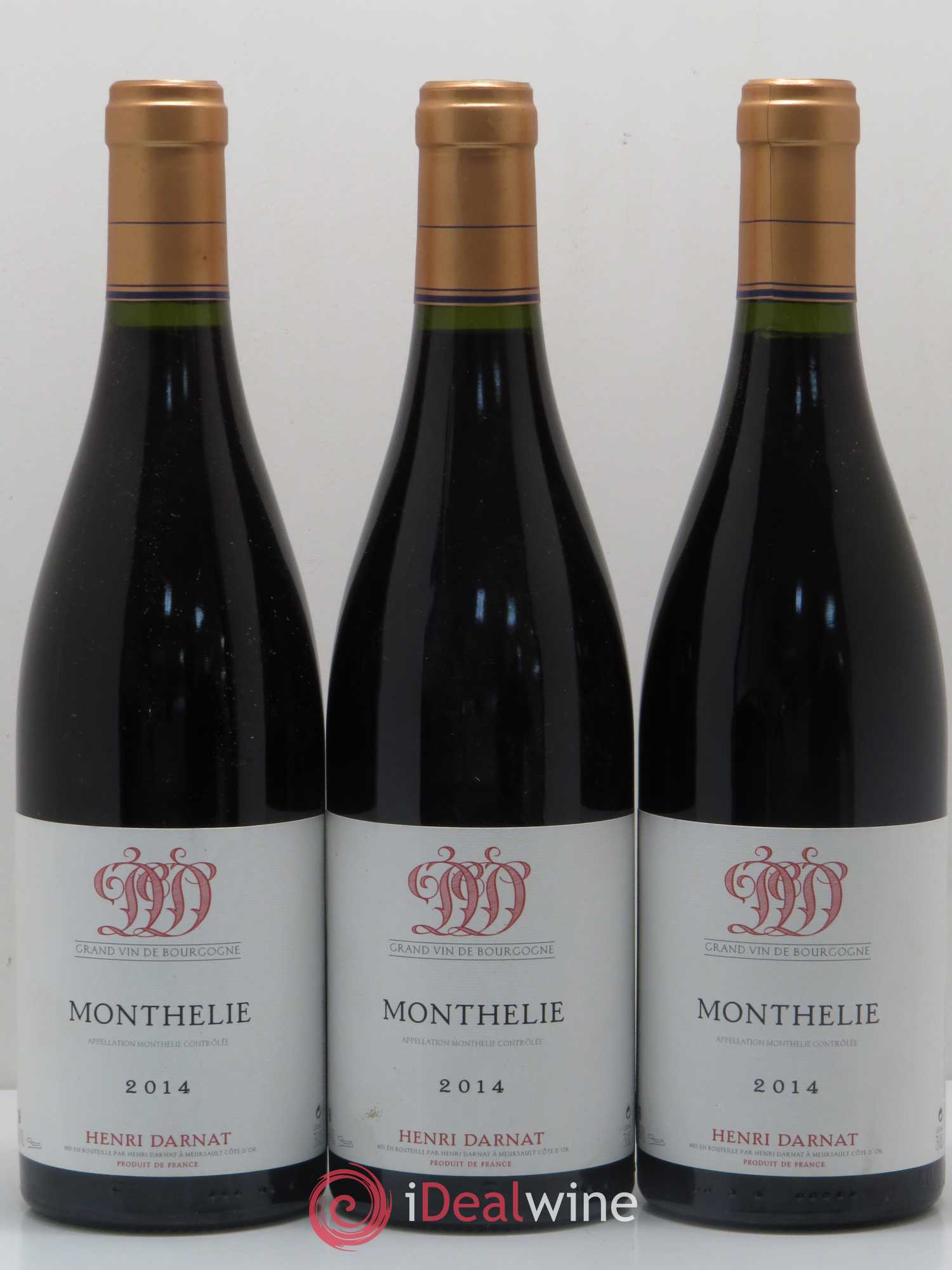 Monthélie Henri Darnat 2014 - Lot de 3 bouteilles - 0