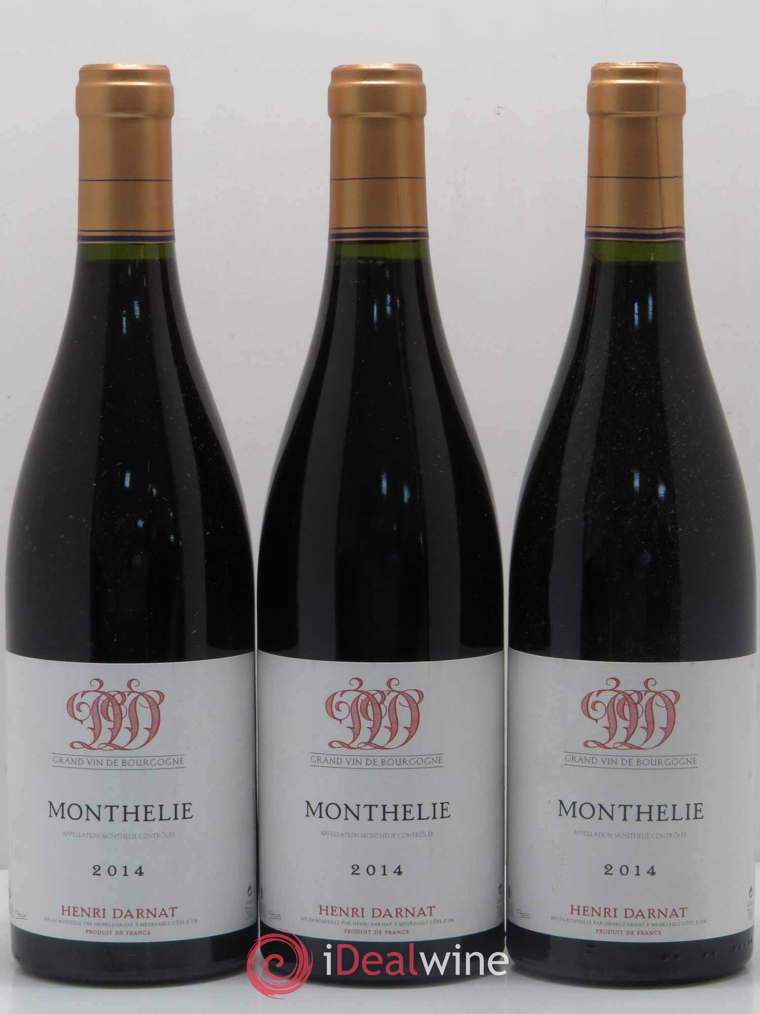 Monthélie Henri Darnat 2014 - Lot de 3 bouteilles - 0