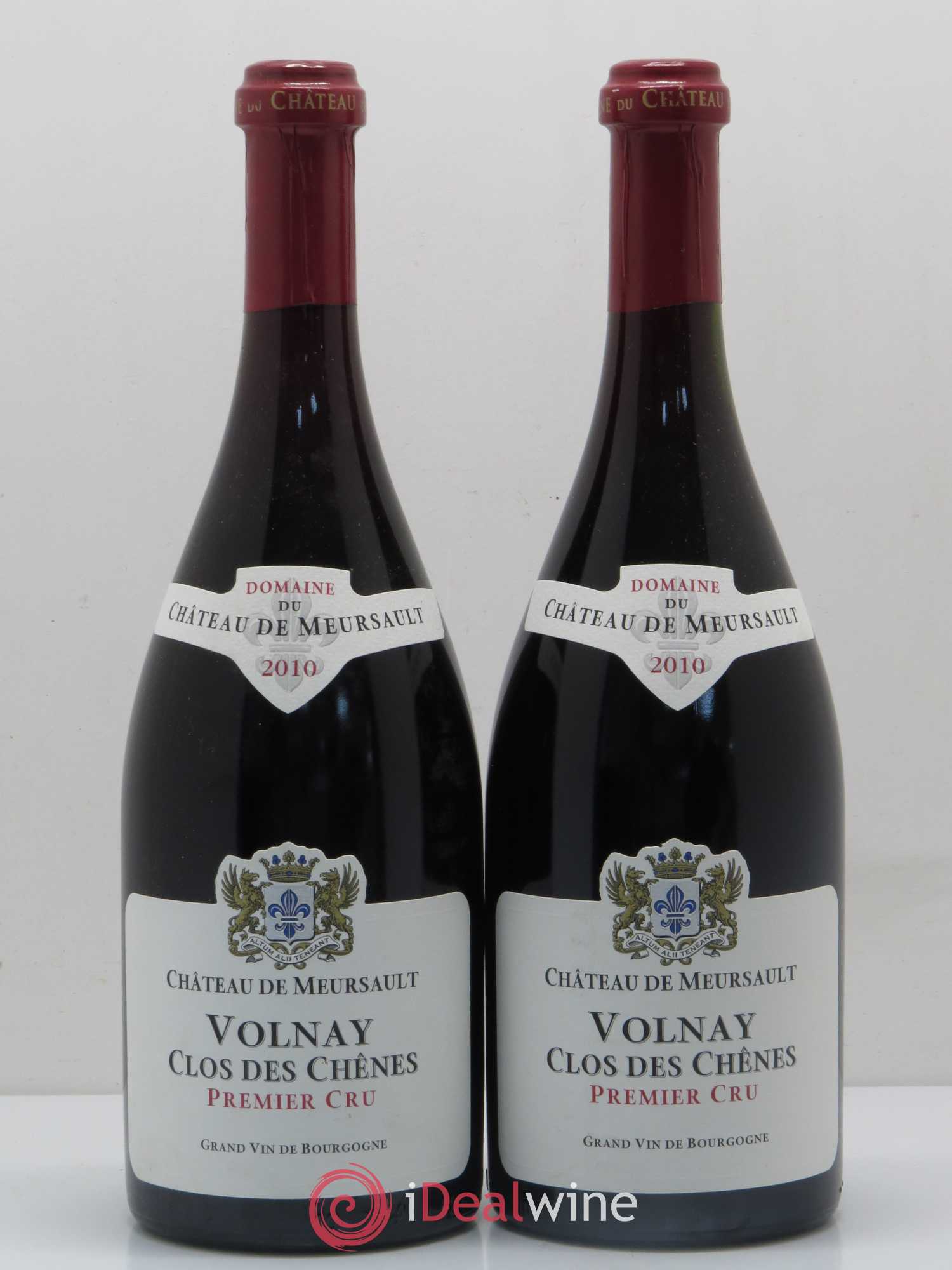 Volnay 1er Cru Clos des Chênes Château de Meursault 2010 - Lot de 2 bouteilles - 0