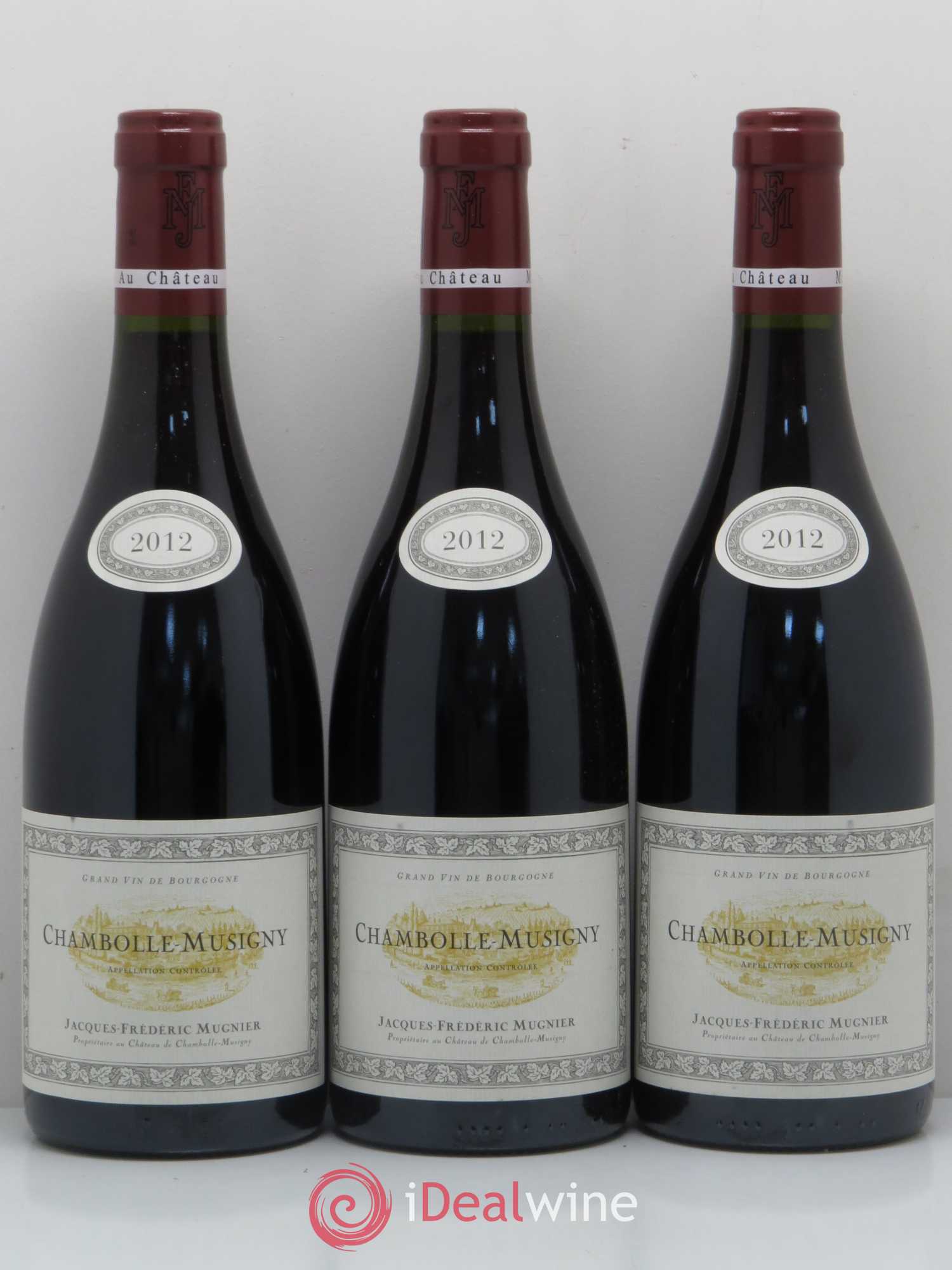 Chambolle-Musigny Jacques-Frédéric Mugnier 2012 - Lot de 3 bouteilles - 0