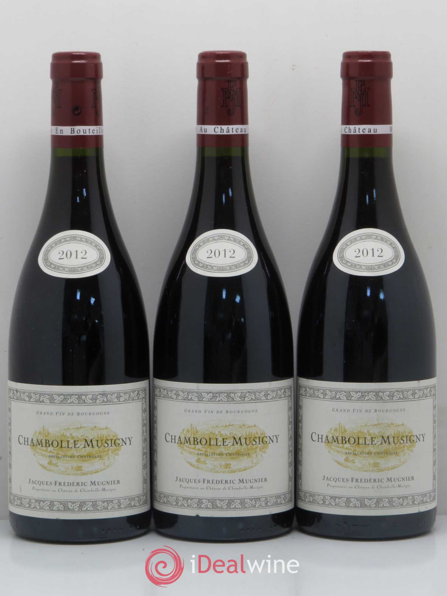 Chambolle-Musigny Jacques-Frédéric Mugnier 2012 - Lot de 3 bouteilles - 0