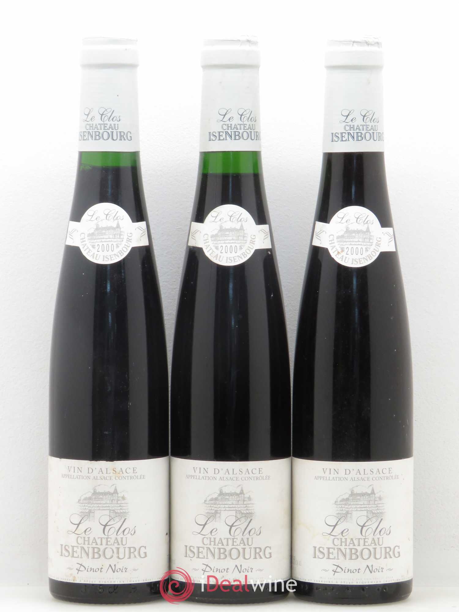 Alsace Pinot Noir Clos Château d'Isenbourg (sans prix de réserve) 2000 - Posten von 6 Demi-Flaschen - 1