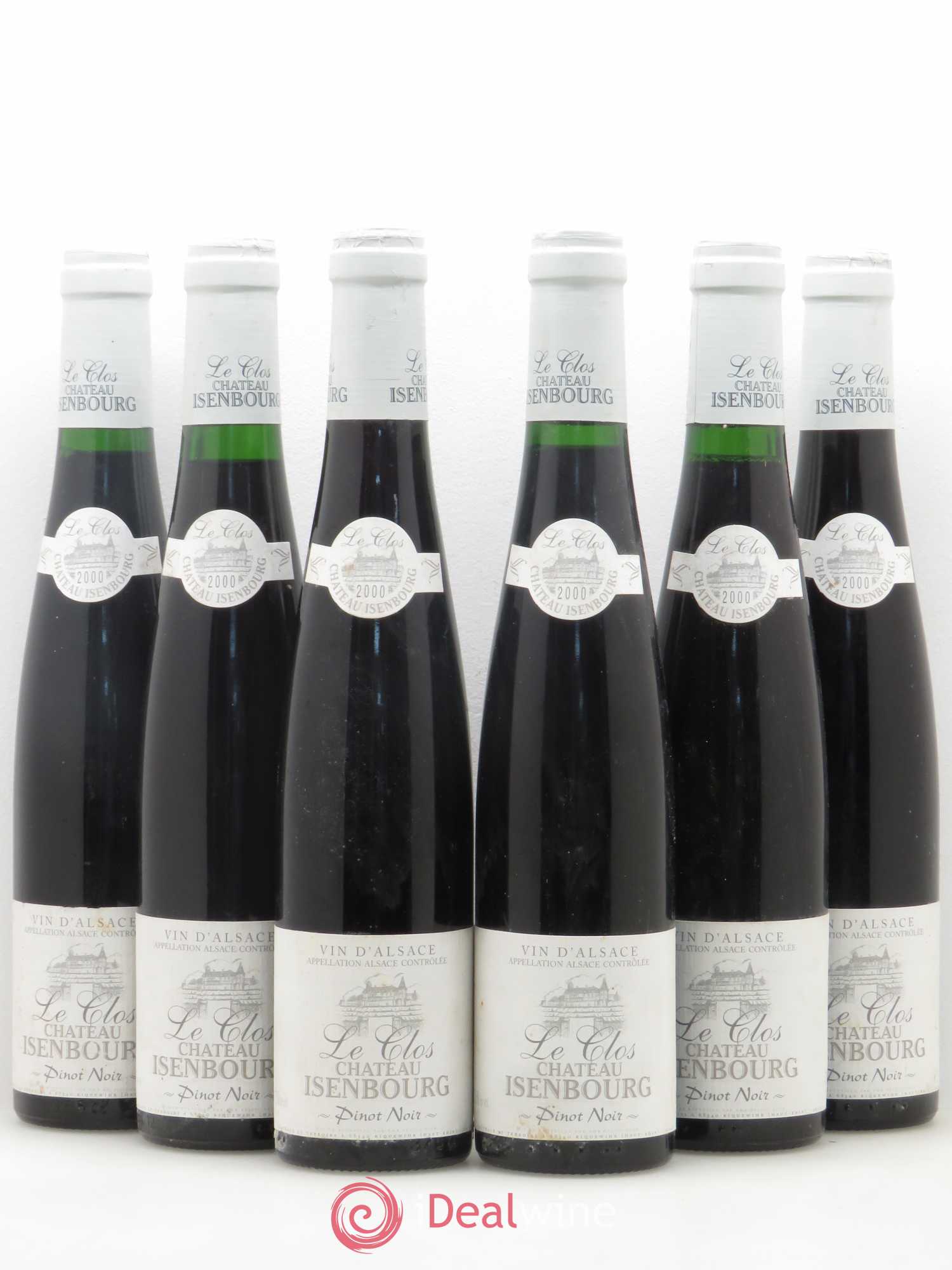 Alsace Pinot Noir Clos Château d'Isenbourg (sans prix de réserve) 2000 - Posten von 6 Demi-Flaschen - 0