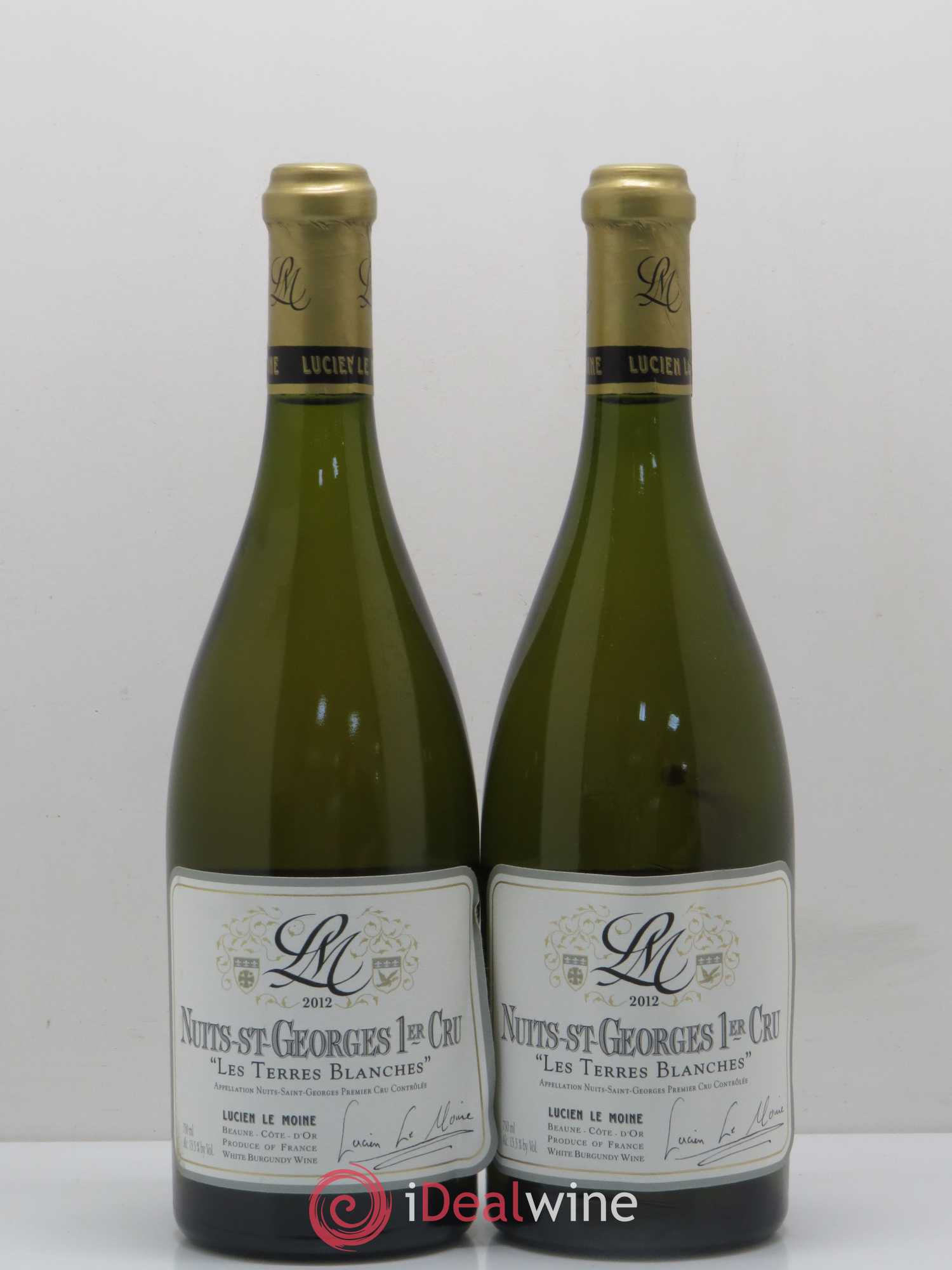 Nuits-Saint-Georges 1er Cru Les Terres Blanches Lucien Le Moine 2012 - Lot de 2 bouteilles - 0