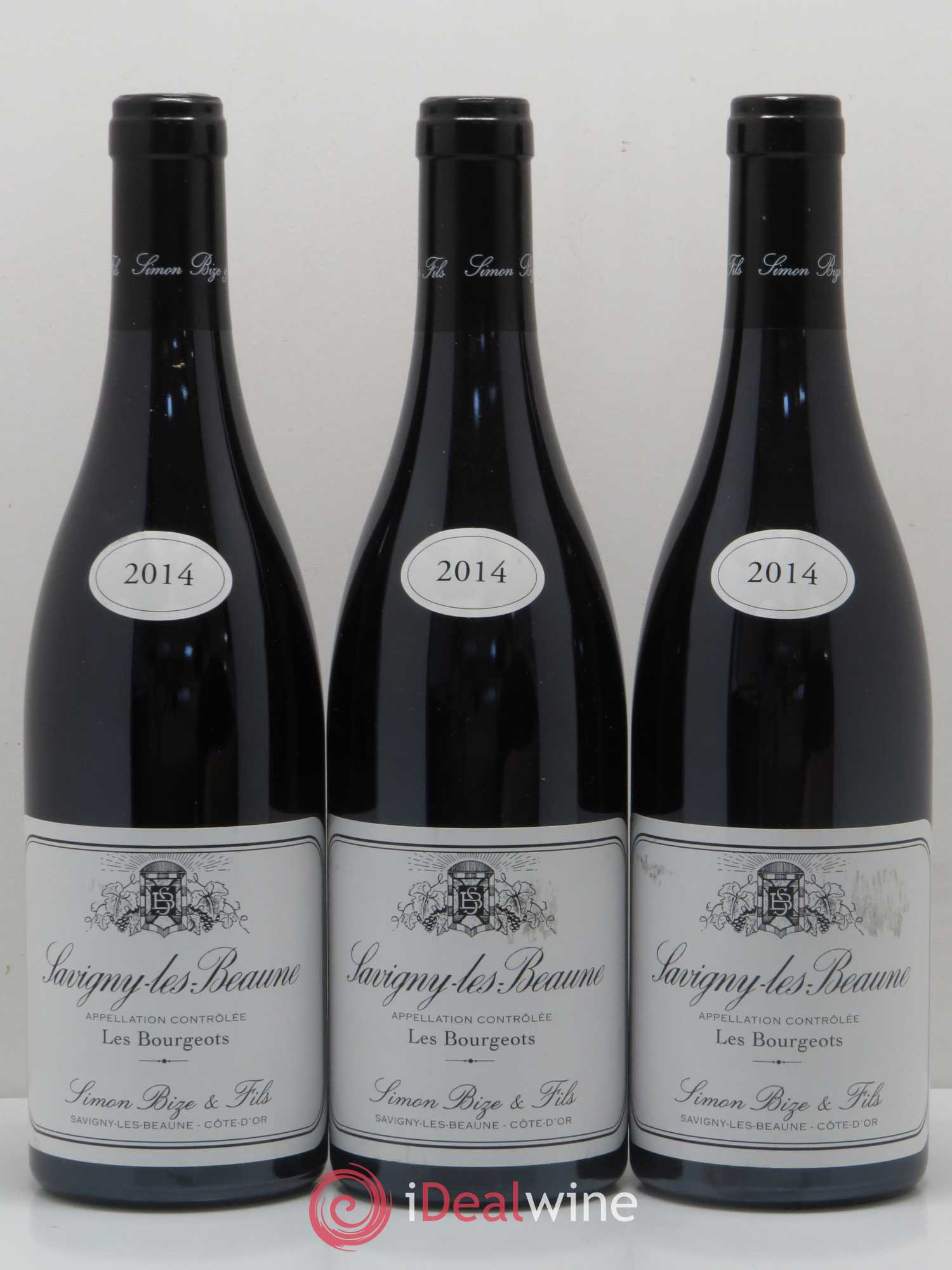 Savigny-lès-Beaune Les Bourgeots Simon Bize & Fils 2014 - Lot de 3 bouteilles - 0