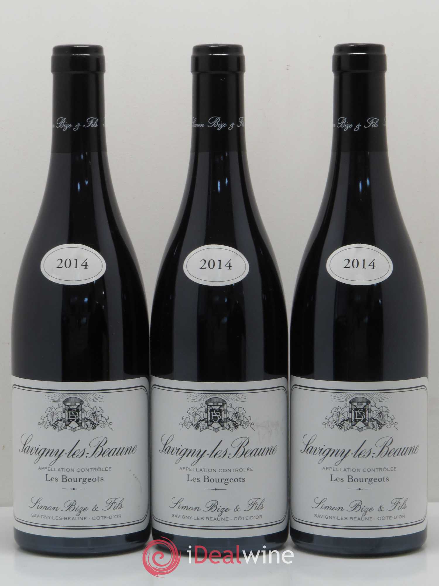 Savigny-lès-Beaune Les Bourgeots Simon Bize & Fils 2014 - Lot de 3 bouteilles - 0