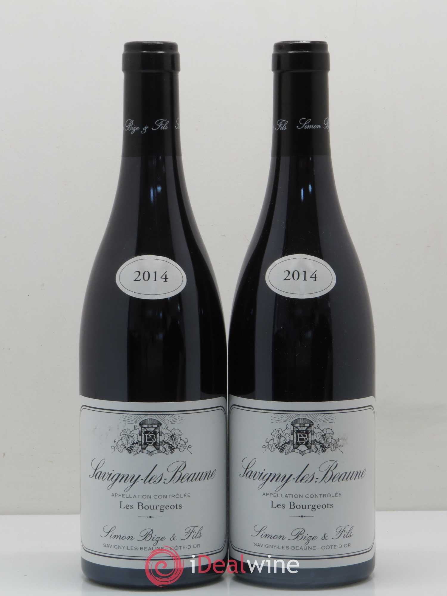 Savigny-lès-Beaune Les Bourgeots Simon Bize & Fils 2014 - Lot de 2 bouteilles - 0