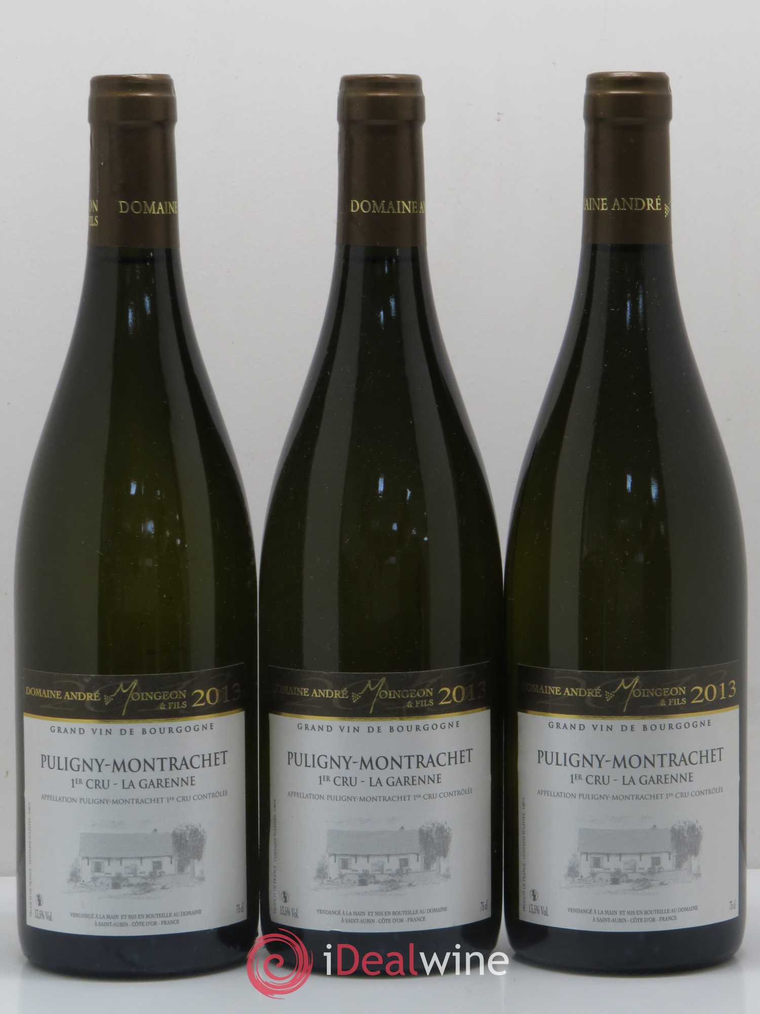 Puligny-Montrachet 1er Cru La Garenne Domaine Andre Moingeon 2013 - Posten von 3 Flaschen - 0