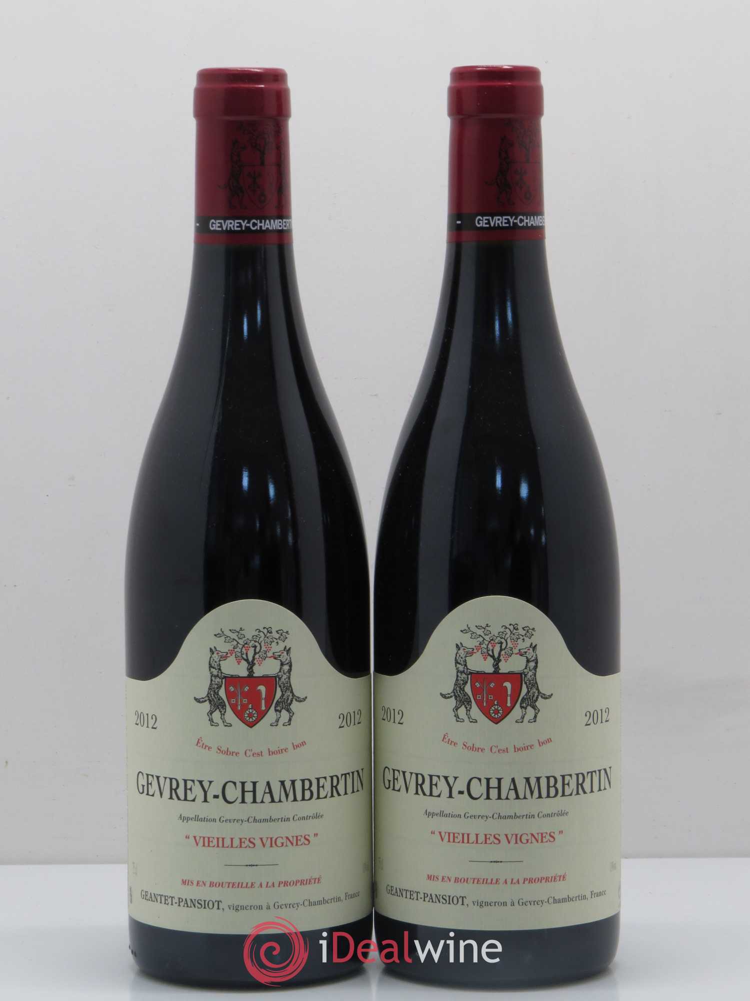 Gevrey-Chambertin Vieilles vignes Geantet-Pansiot 2012 - Lot de 2 bouteilles - 0