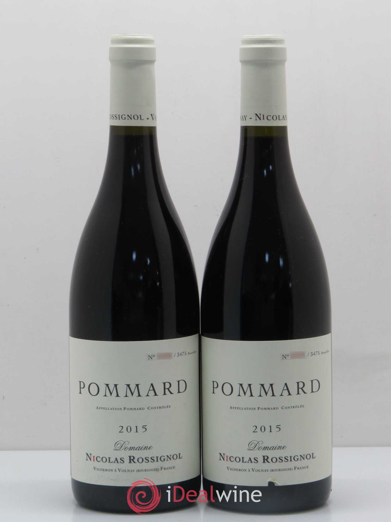 Pommard Nicolas Rossignol 2015 - Lot de 2 bouteilles - 0