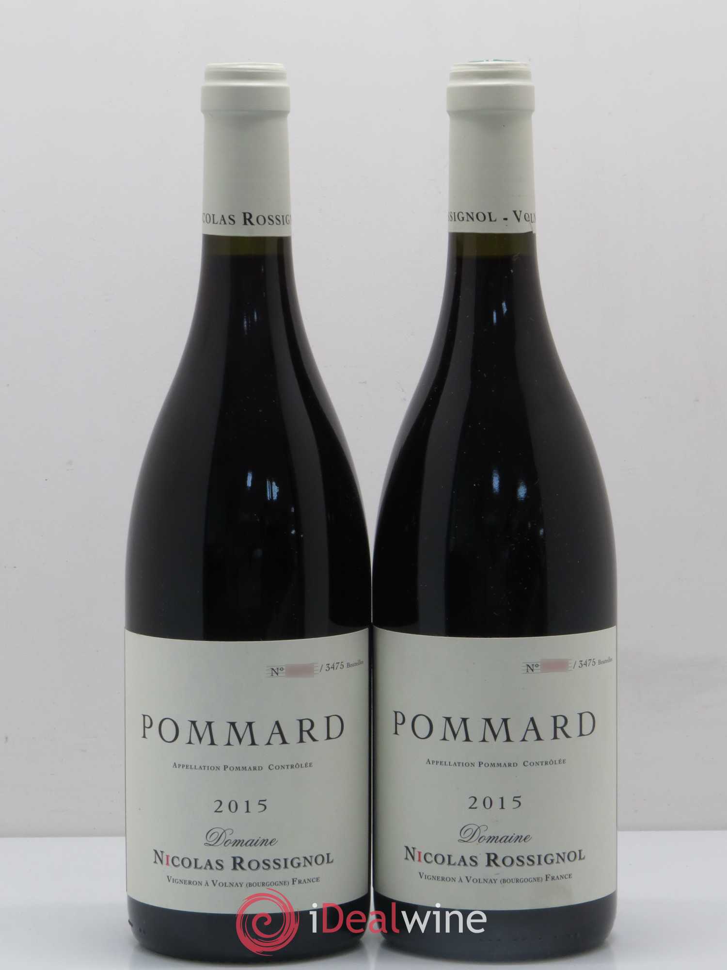 Pommard Nicolas Rossignol 2015 - Lot de 2 bouteilles - 0
