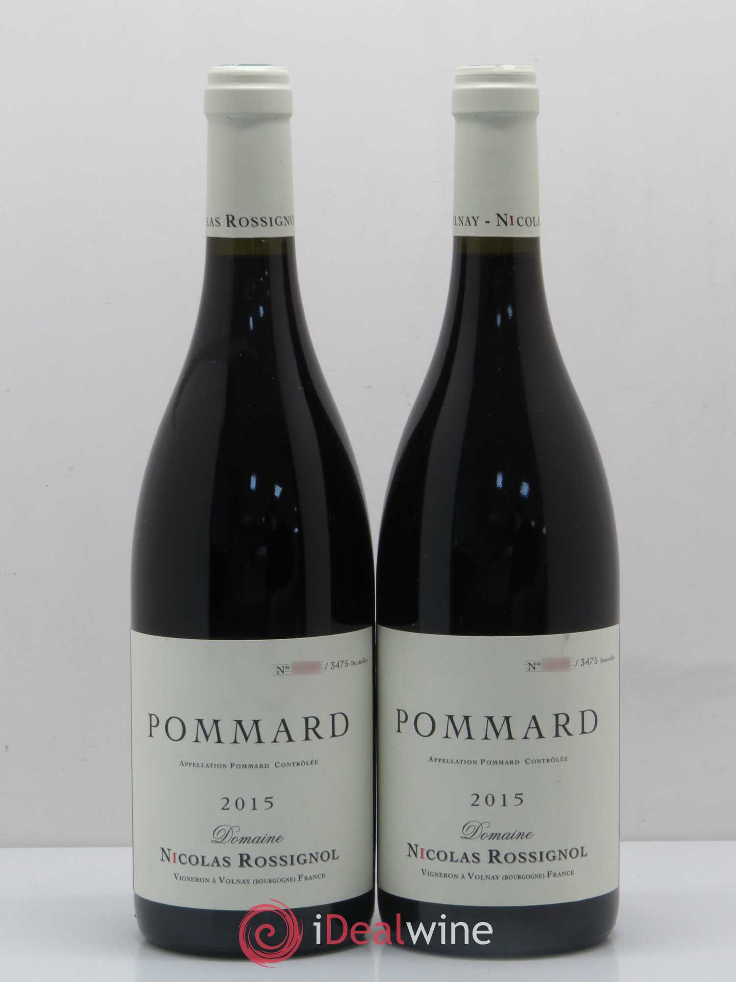 Pommard Nicolas Rossignol 2015 - Lot de 2 bouteilles - 0