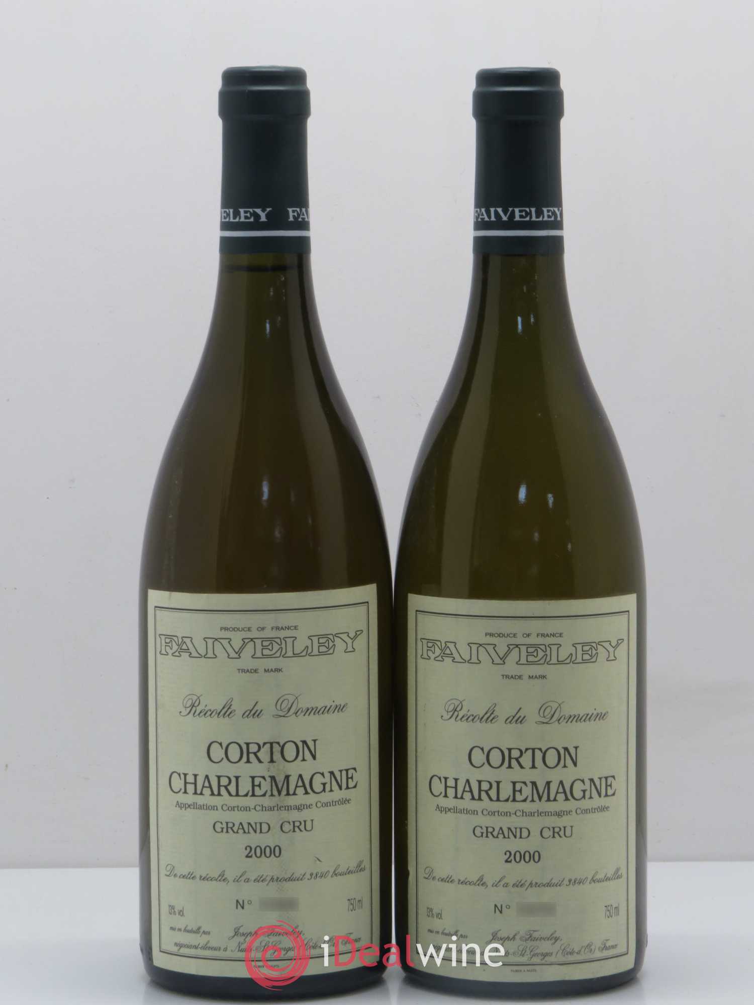 Corton-Charlemagne Grand Cru Faiveley 2000 - Lot de 2 bouteilles - 0