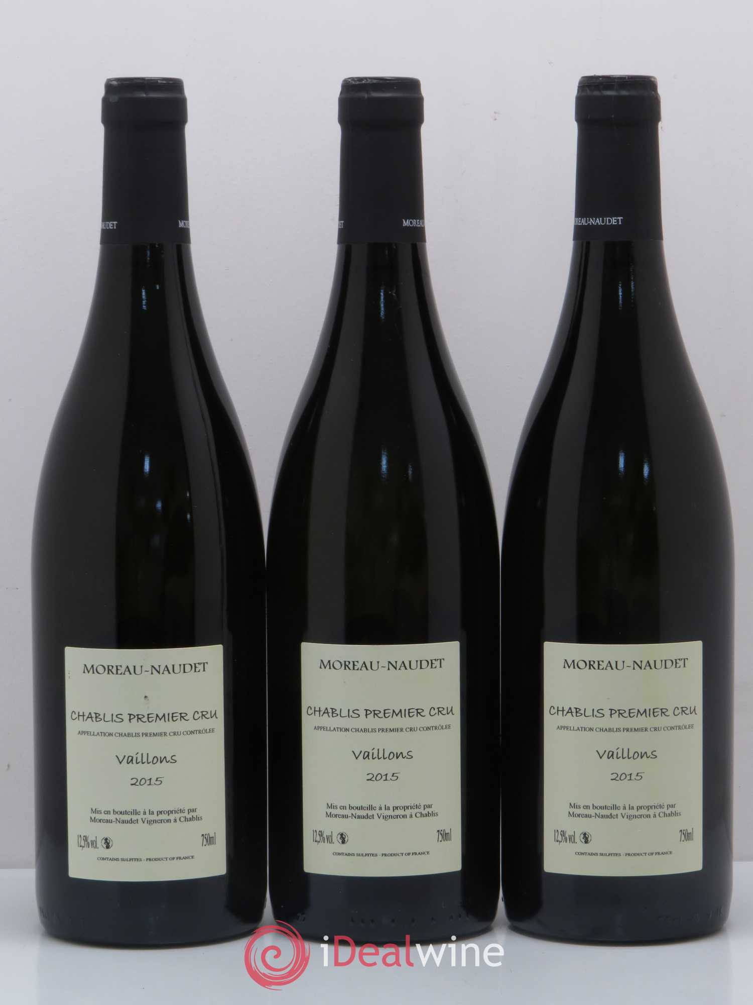 Chablis 1er Cru Vaillons Domaine Moreau Naudet 2015 - Posten von 6 Flaschen - 2