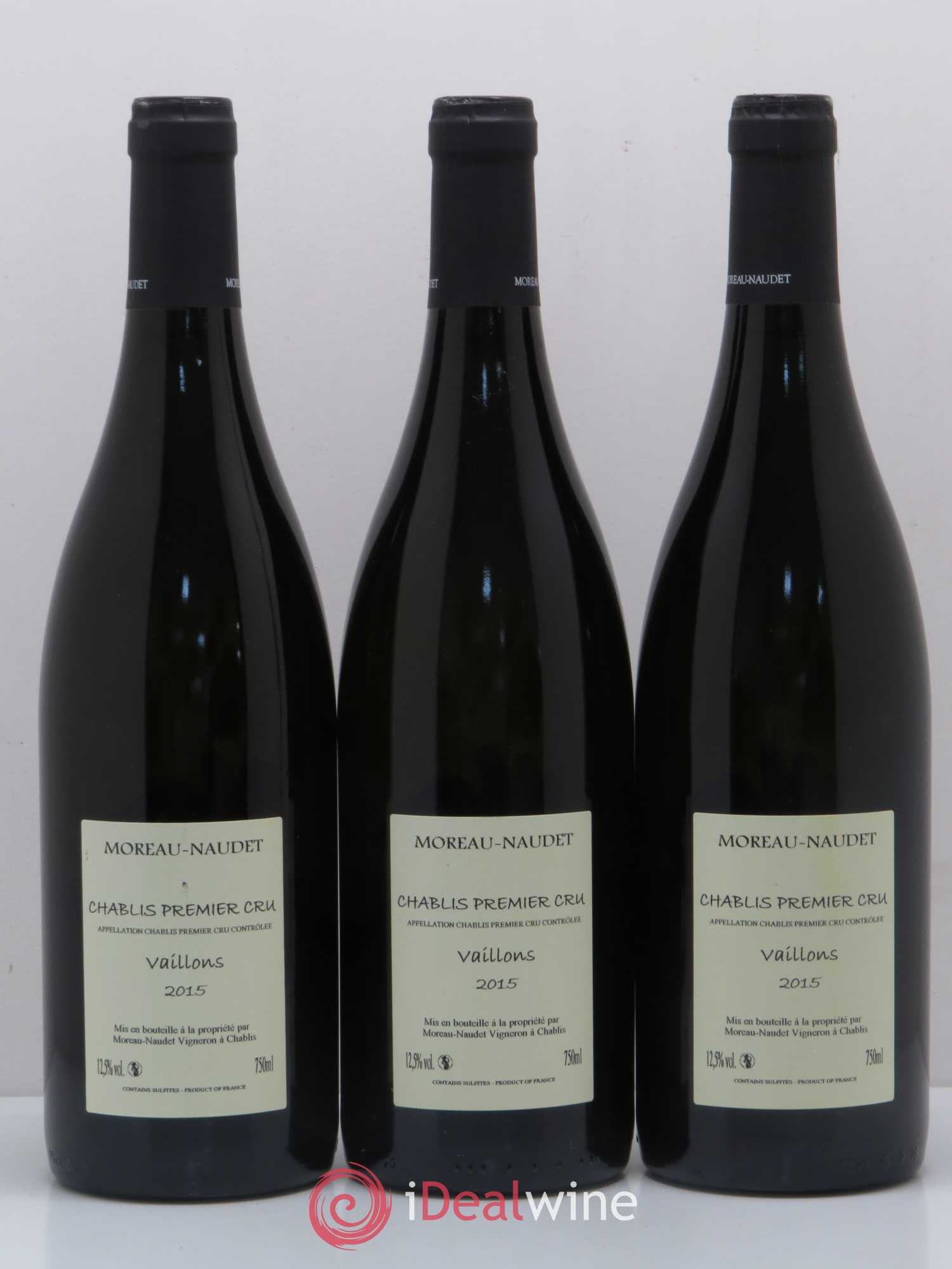 Chablis 1er Cru Vaillons Domaine Moreau Naudet 2015 - Posten von 6 Flaschen - 4