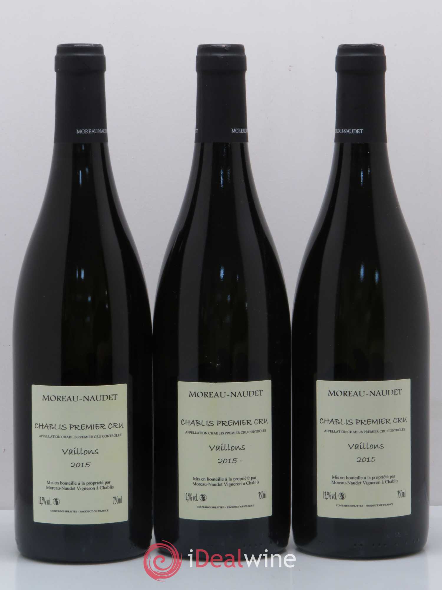 Chablis 1er Cru Vaillons Domaine Moreau Naudet 2015 - Posten von 6 Flaschen - 2