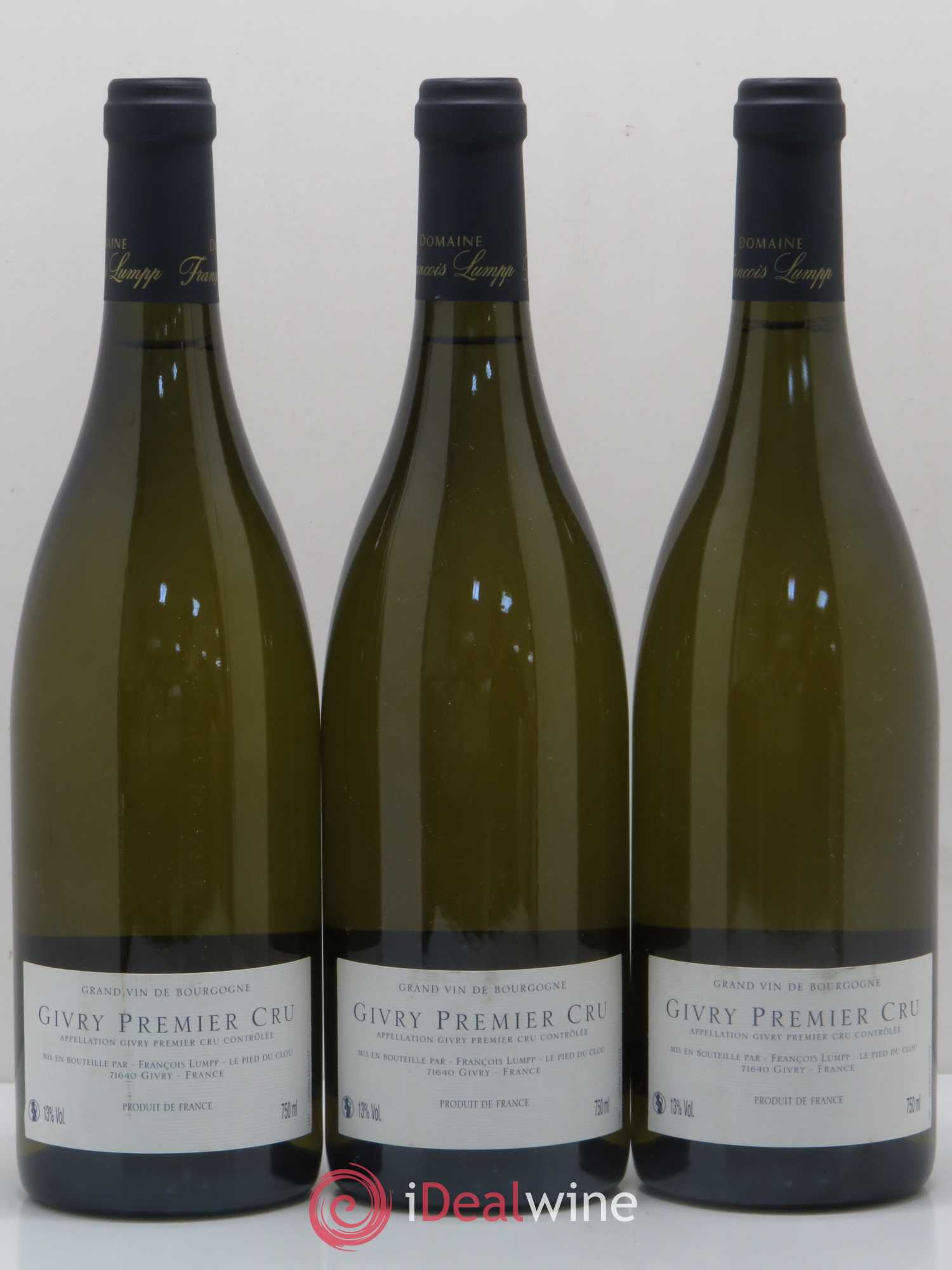 Givry 1er Cru Crausot François Lumpp (Domaine) 2012 - Posten von 3 Flaschen - 1