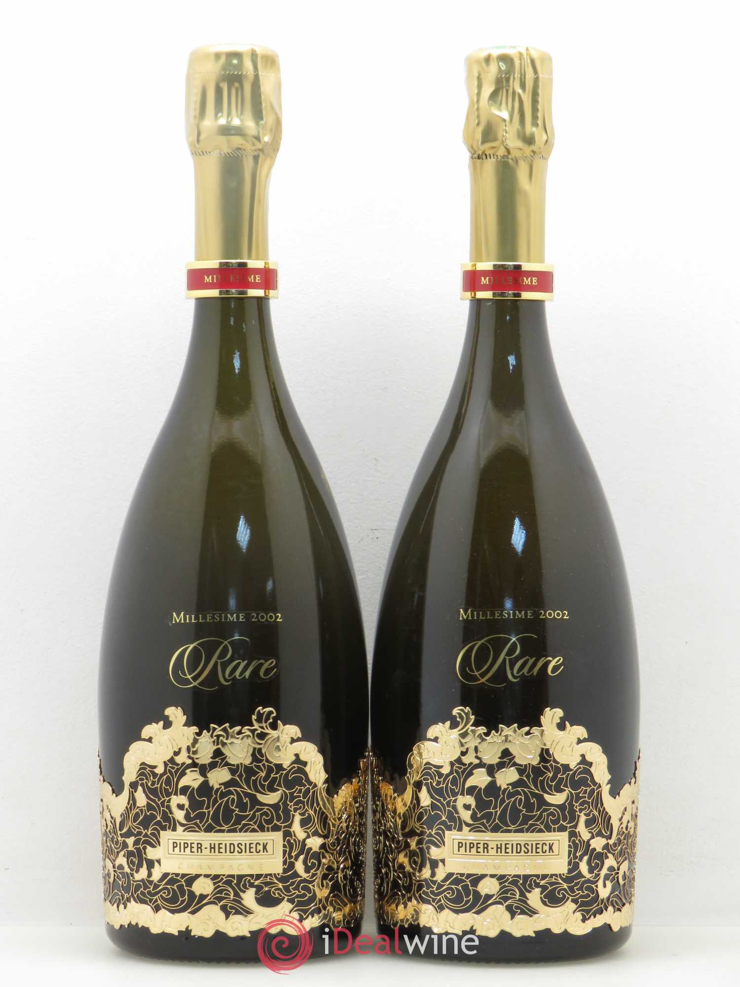 Rare Piper Heidsieck 2002 - Lot de 2 bouteilles - 0