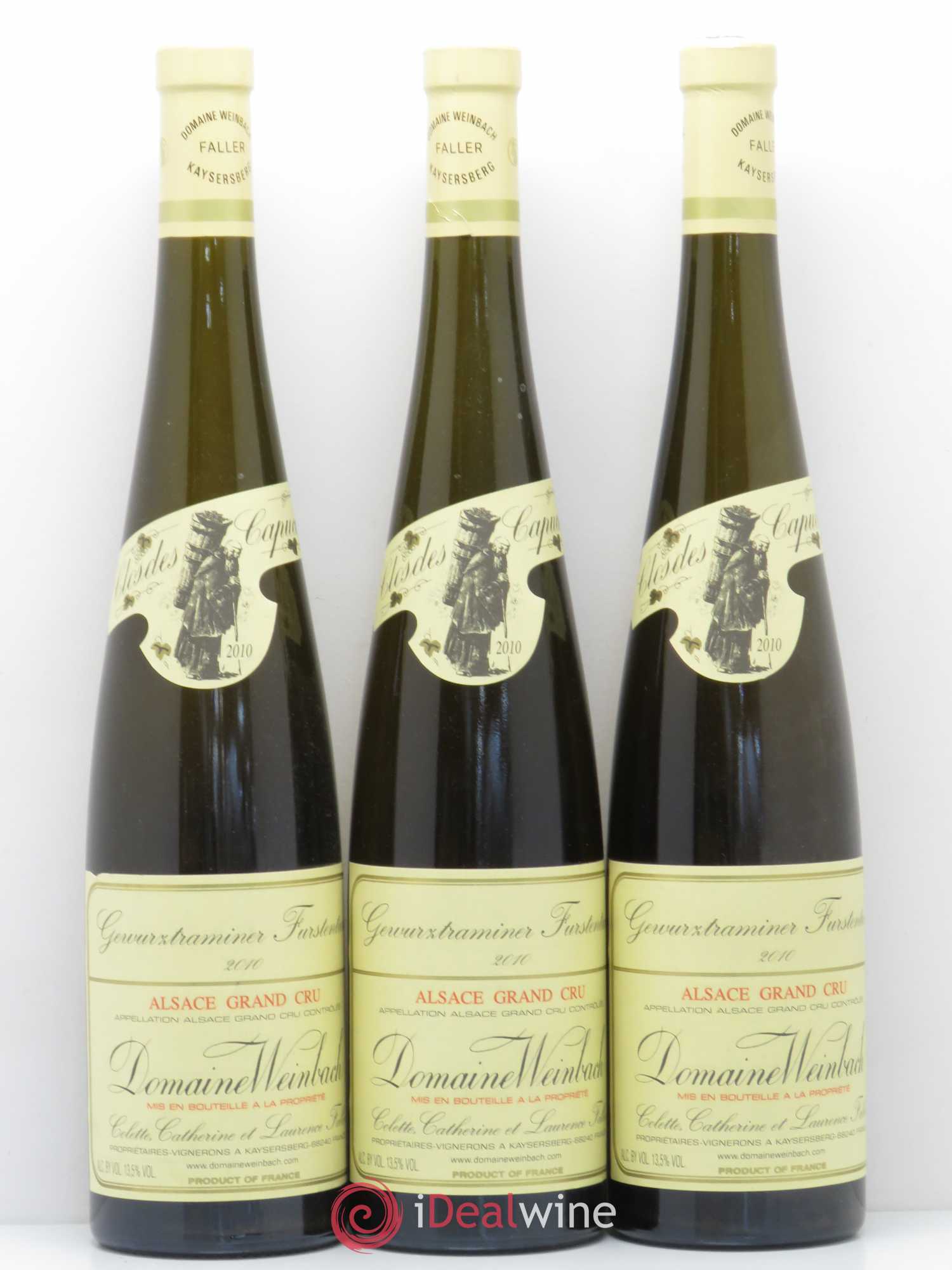 Alsace Grand Cru Gewurztraminer Furstentum Weinbach (Domaine) 2010 - Lot de 3 bouteilles - 0