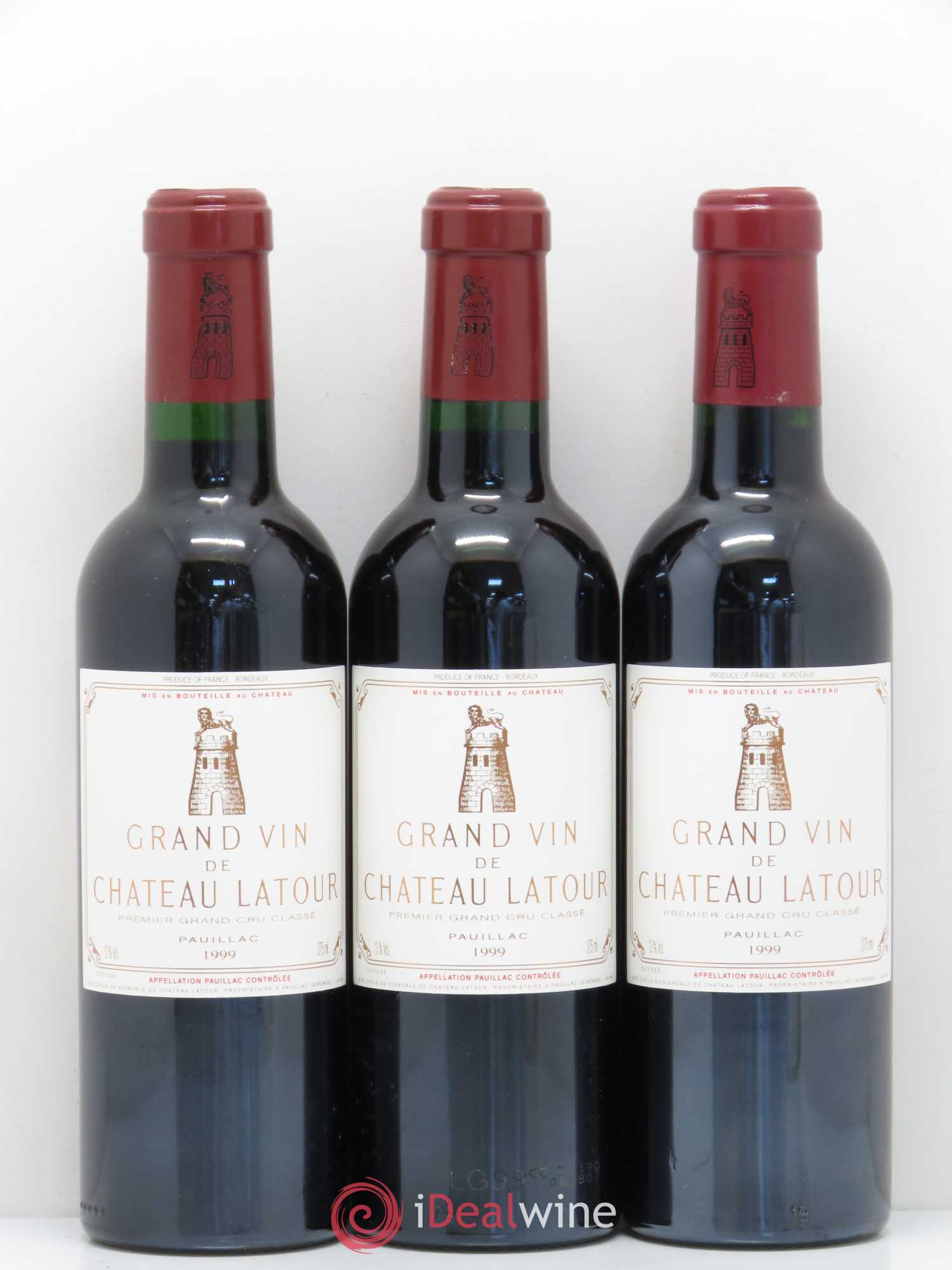 Château Latour 1er Grand Cru Classé 1999 - Lot de 6 demi bouteilles - 1