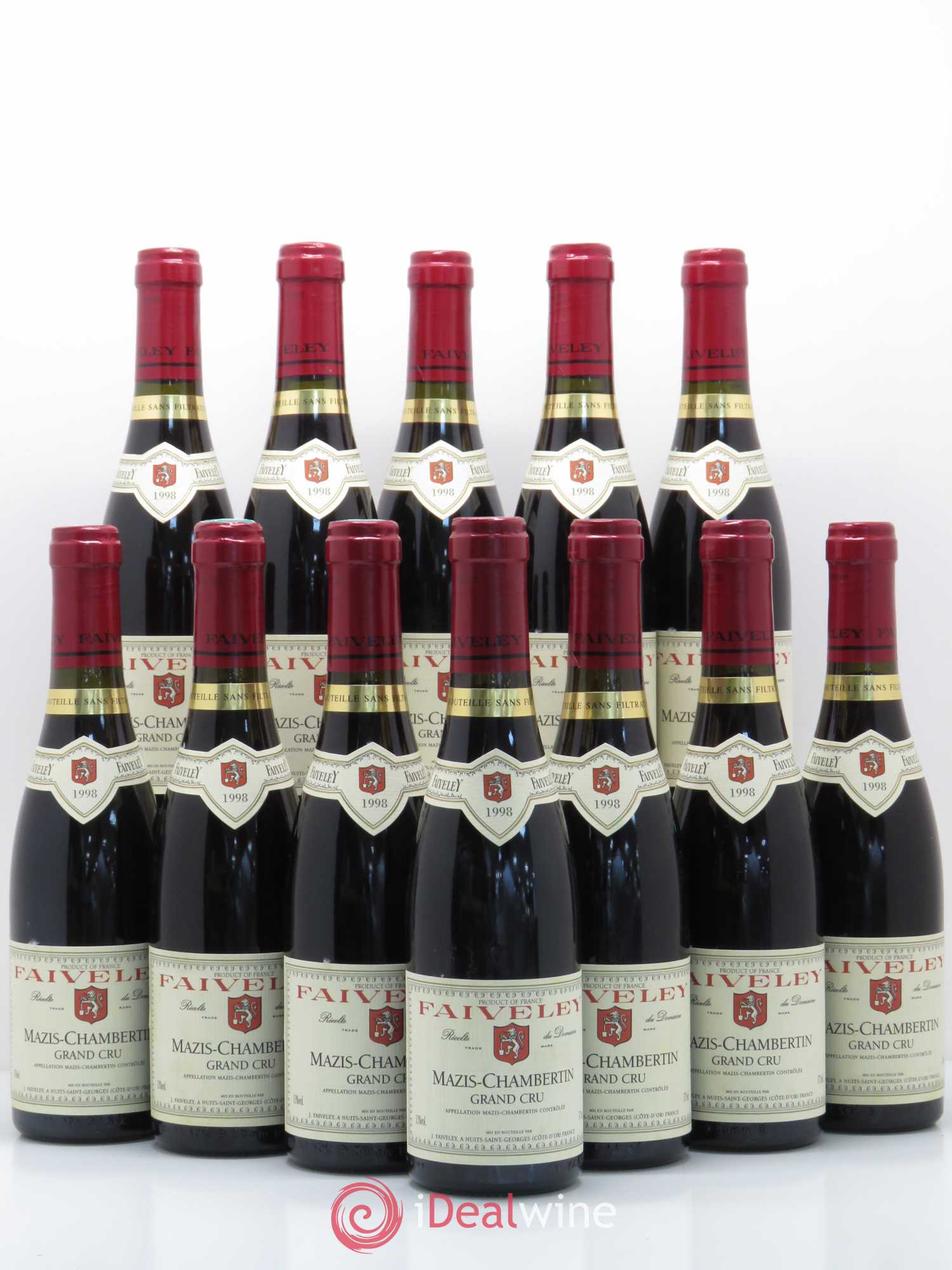 Mazis-Chambertin Grand Cru Faiveley 1998 - Lot de 12 demi bouteilles - 0