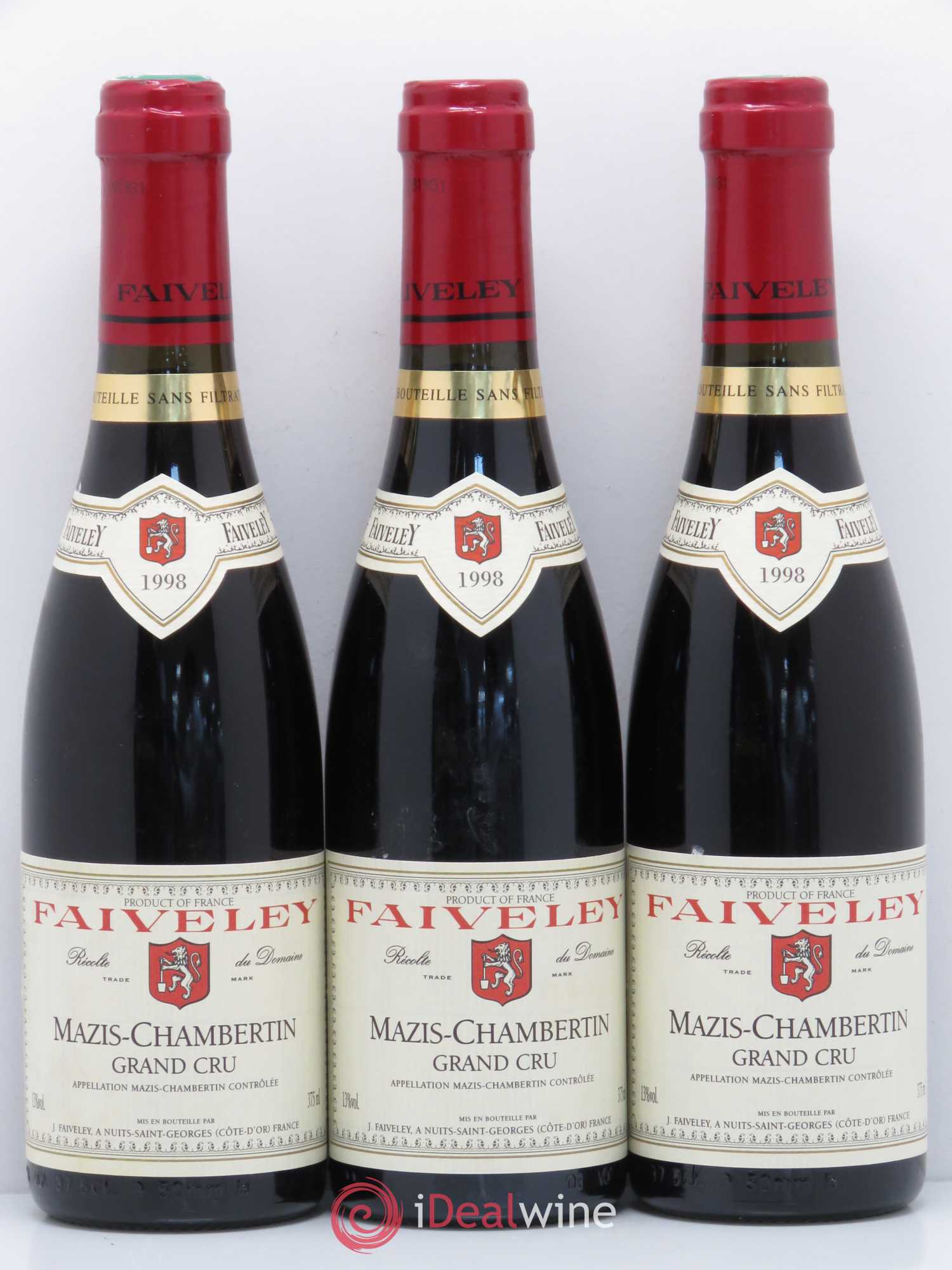 Mazis-Chambertin Grand Cru Faiveley 1998 - Lot of 12 half-bottles - 4
