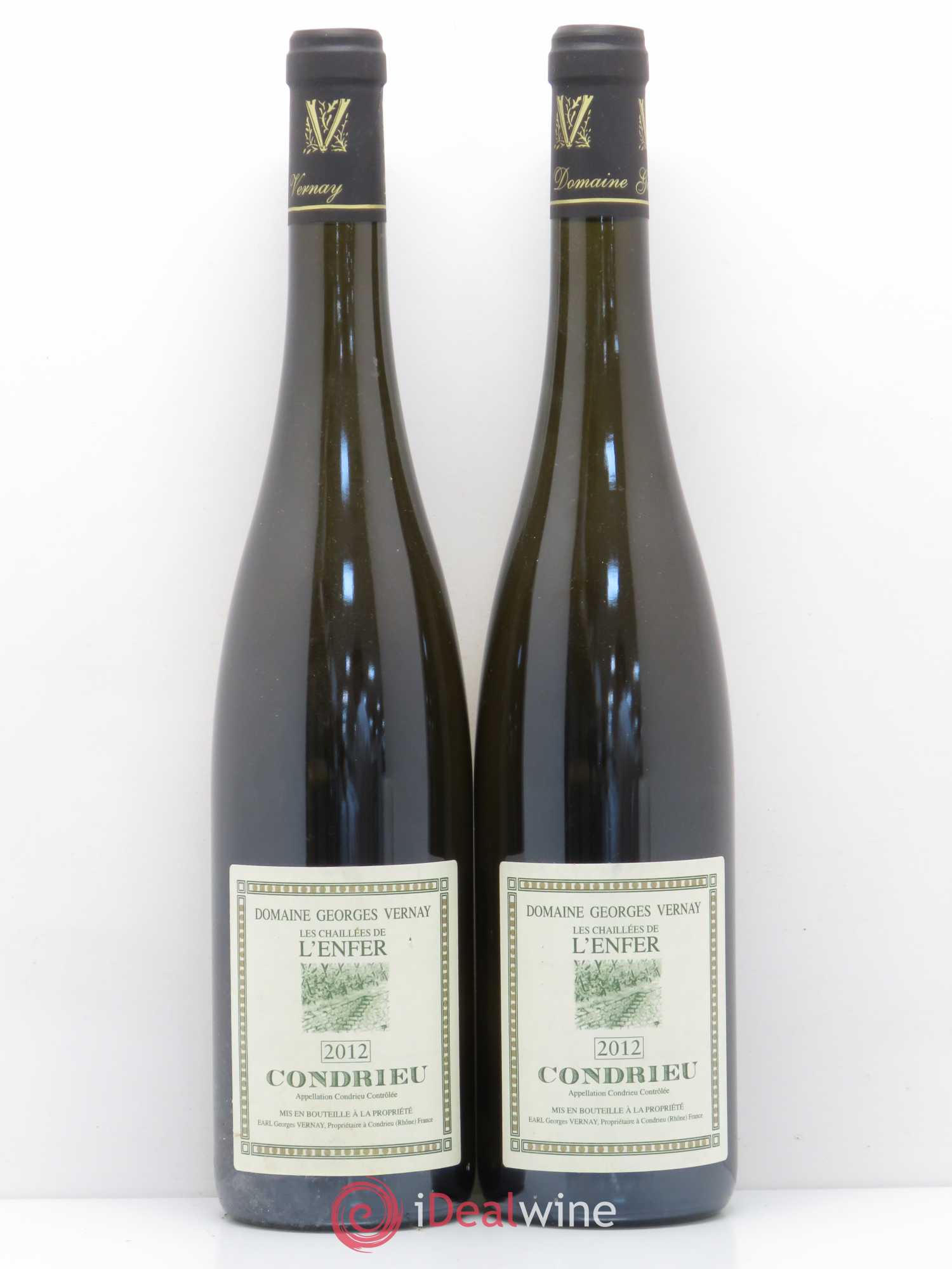 Condrieu Les Chaillées de l'Enfer Georges Vernay 2012 - Lot de 2 bouteilles - 0