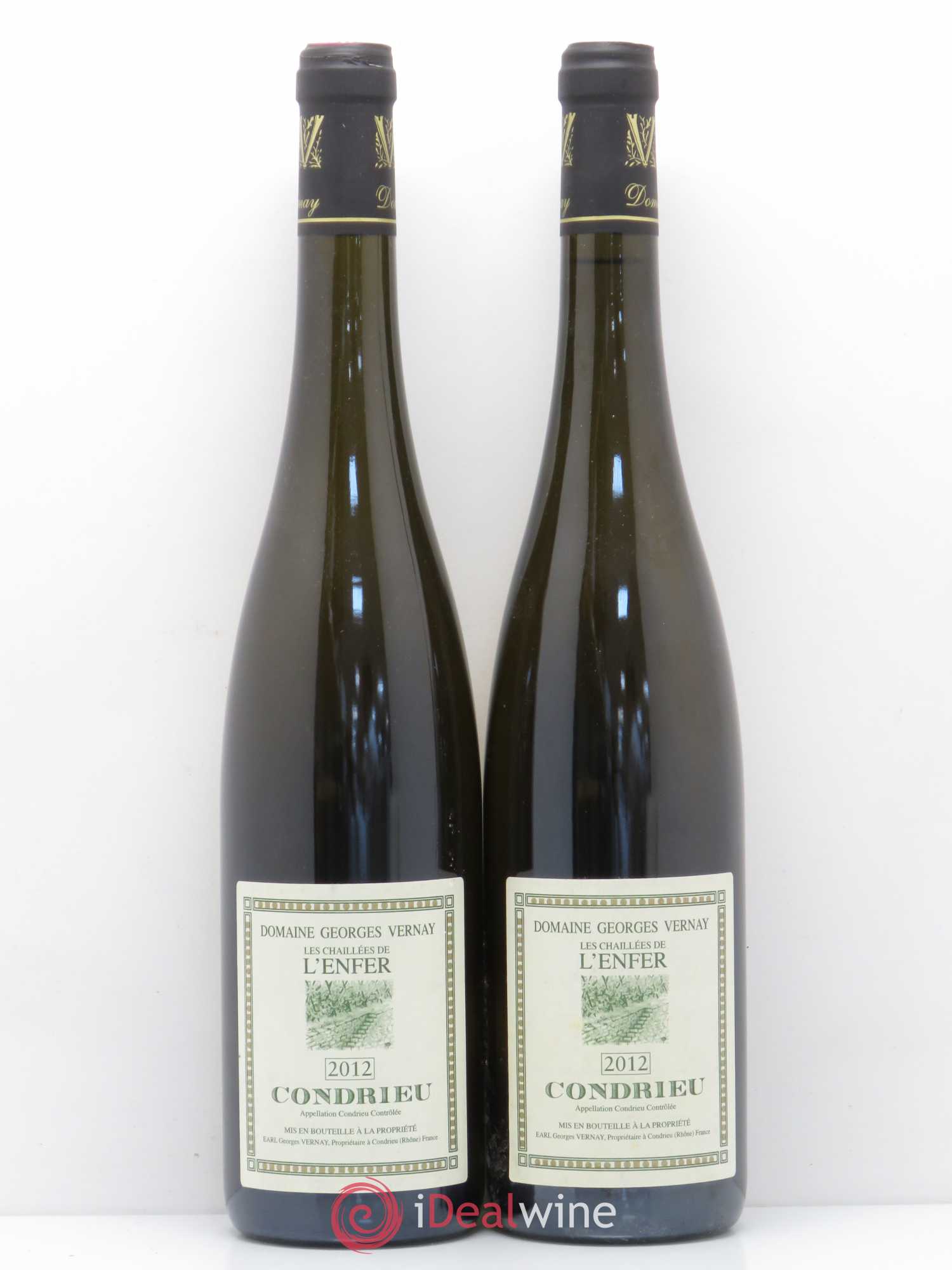 Condrieu Les Chaillées de l'Enfer Georges Vernay 2012 - Lot de 2 bouteilles - 0