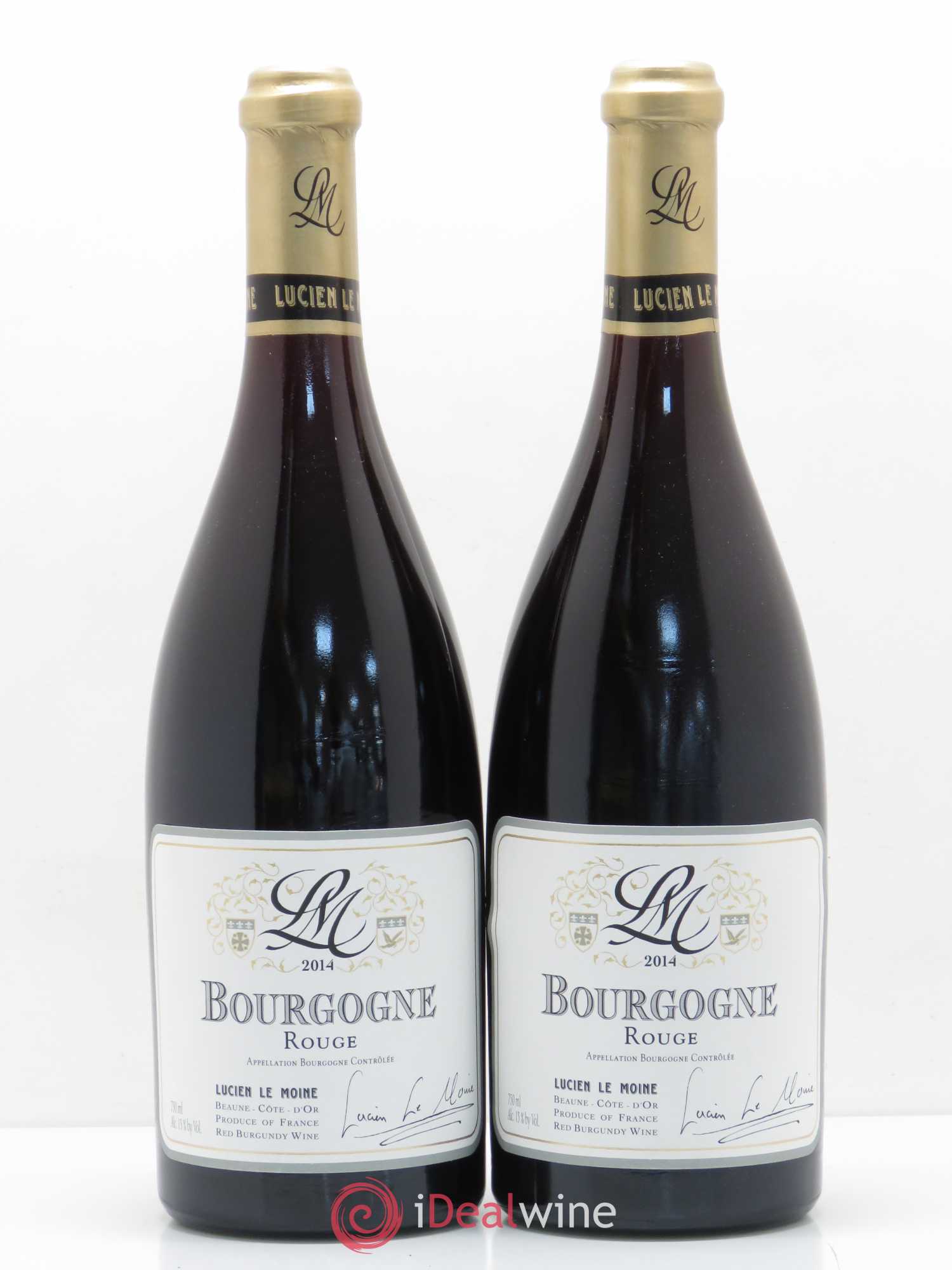 Bourgogne Lucien Le Moine 2014 - Lot de 2 bouteilles - 0