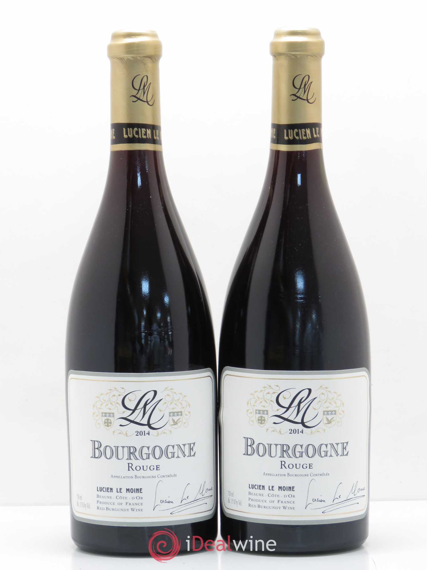 Bourgogne Lucien Le Moine 2014 - Lot de 2 bouteilles - 0