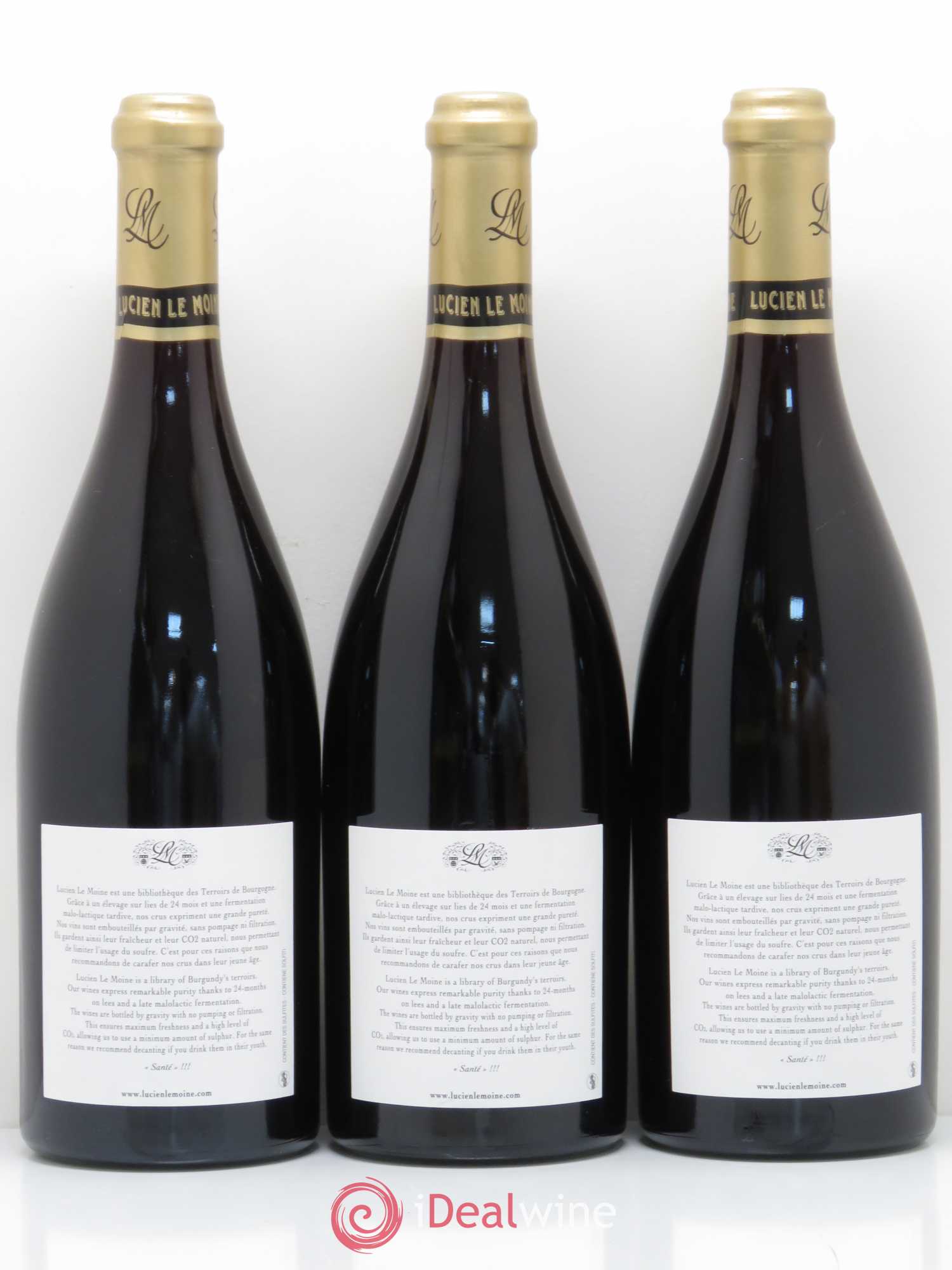 Gevrey-Chambertin 1er Cru Lavaut Saint Jacques Lucien Le Moine 2015 - Lot de 3 bouteilles - 1