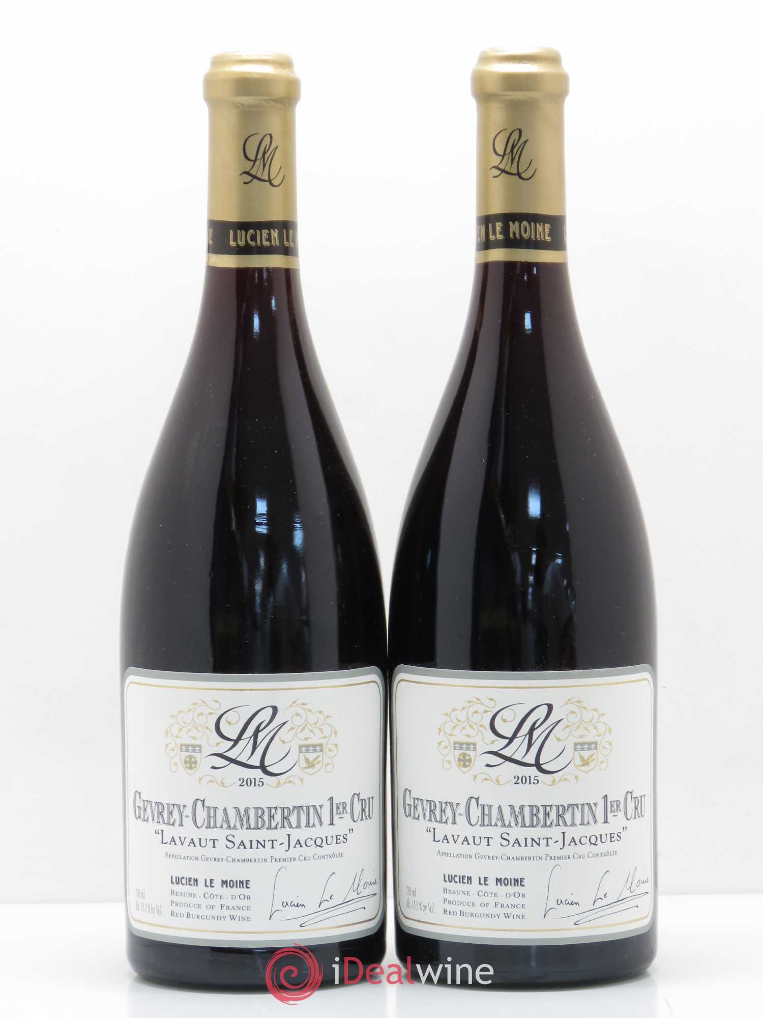 Gevrey-Chambertin 1er Cru Lavaut Saint Jacques Lucien Le Moine 2015 - Lot de 2 bouteilles - 0