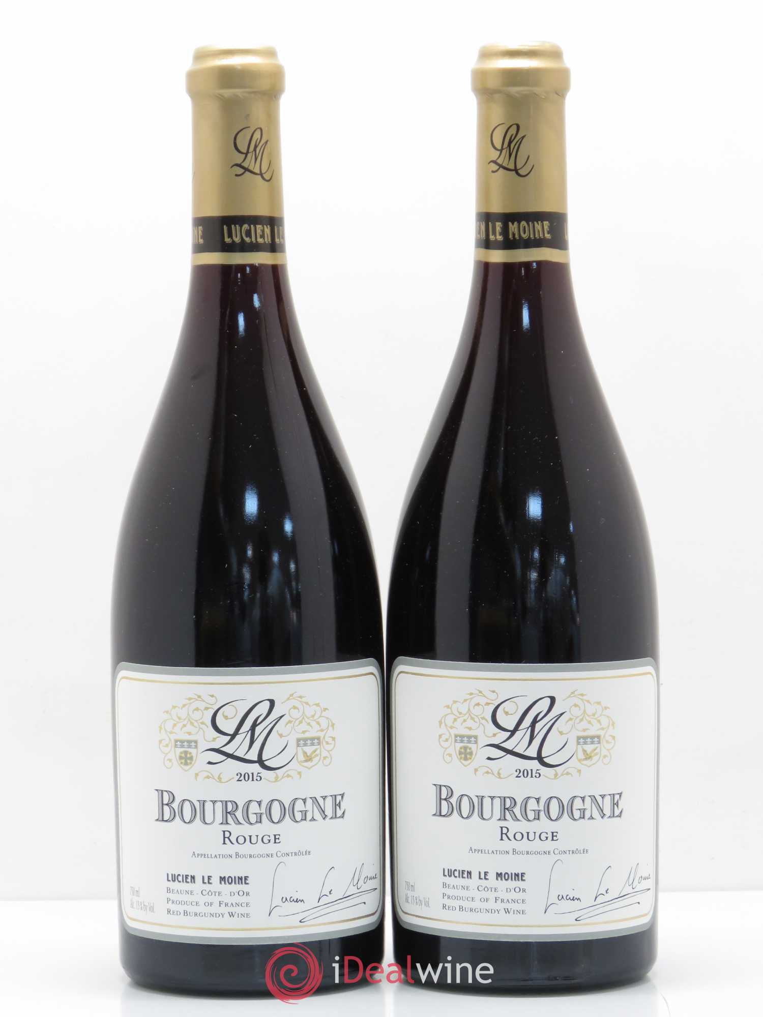 Bourgogne Lucien Le Moine 2015 - Lot de 2 bouteilles - 0