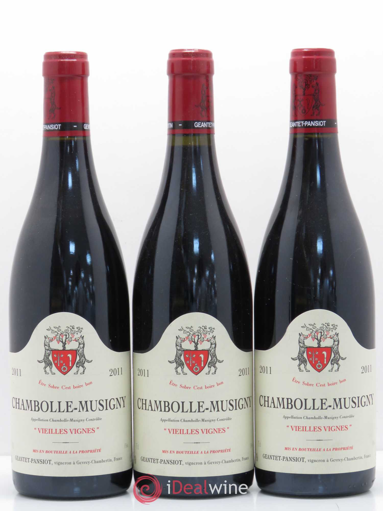 Chambolle-Musigny Vieilles vignes Geantet-Pansiot 2011 - Lot de 3 bouteilles - 0