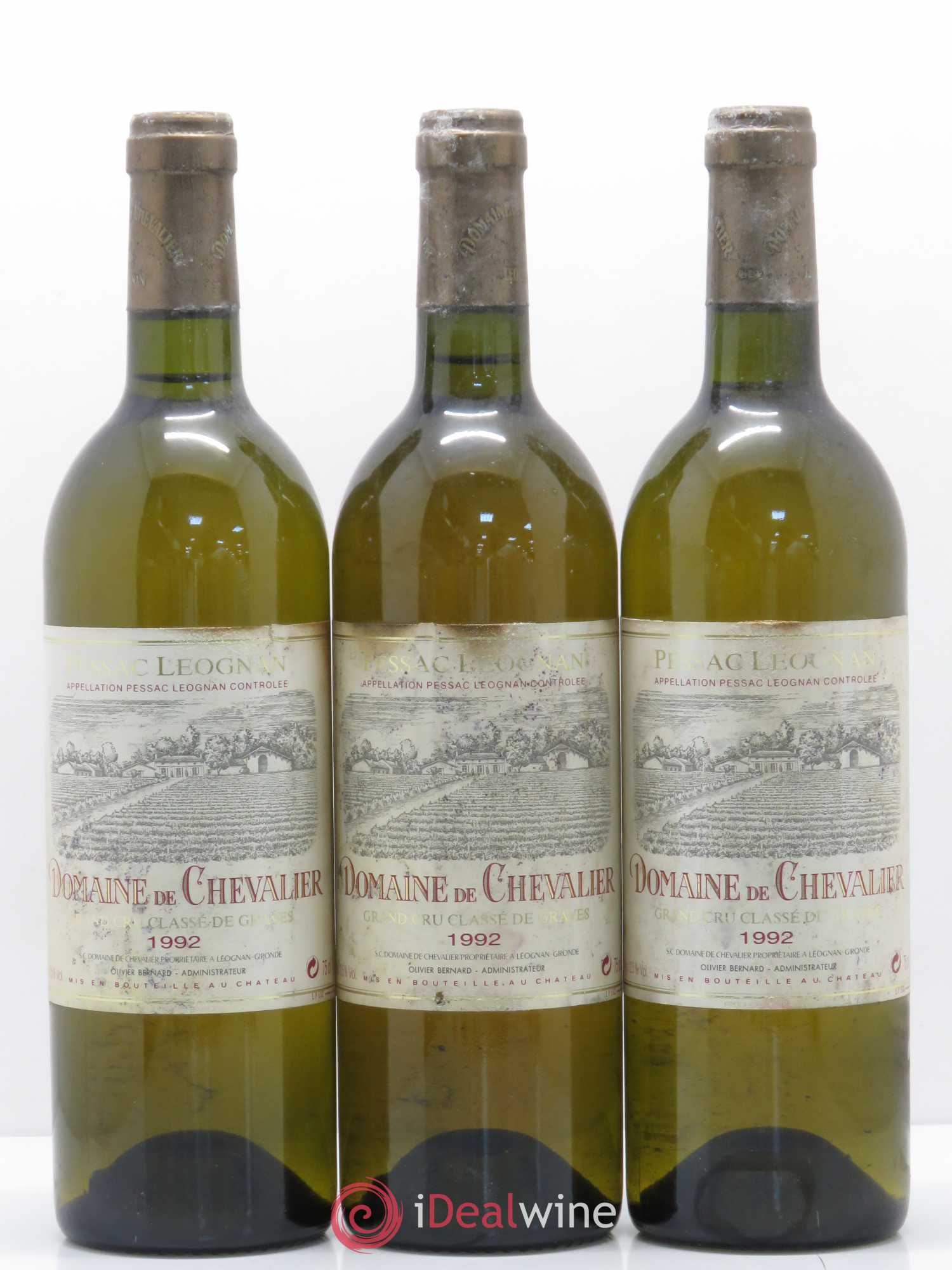 Domaine de Chevalier Cru Classé de Graves 1992 - Lot de 3 bouteilles - 0