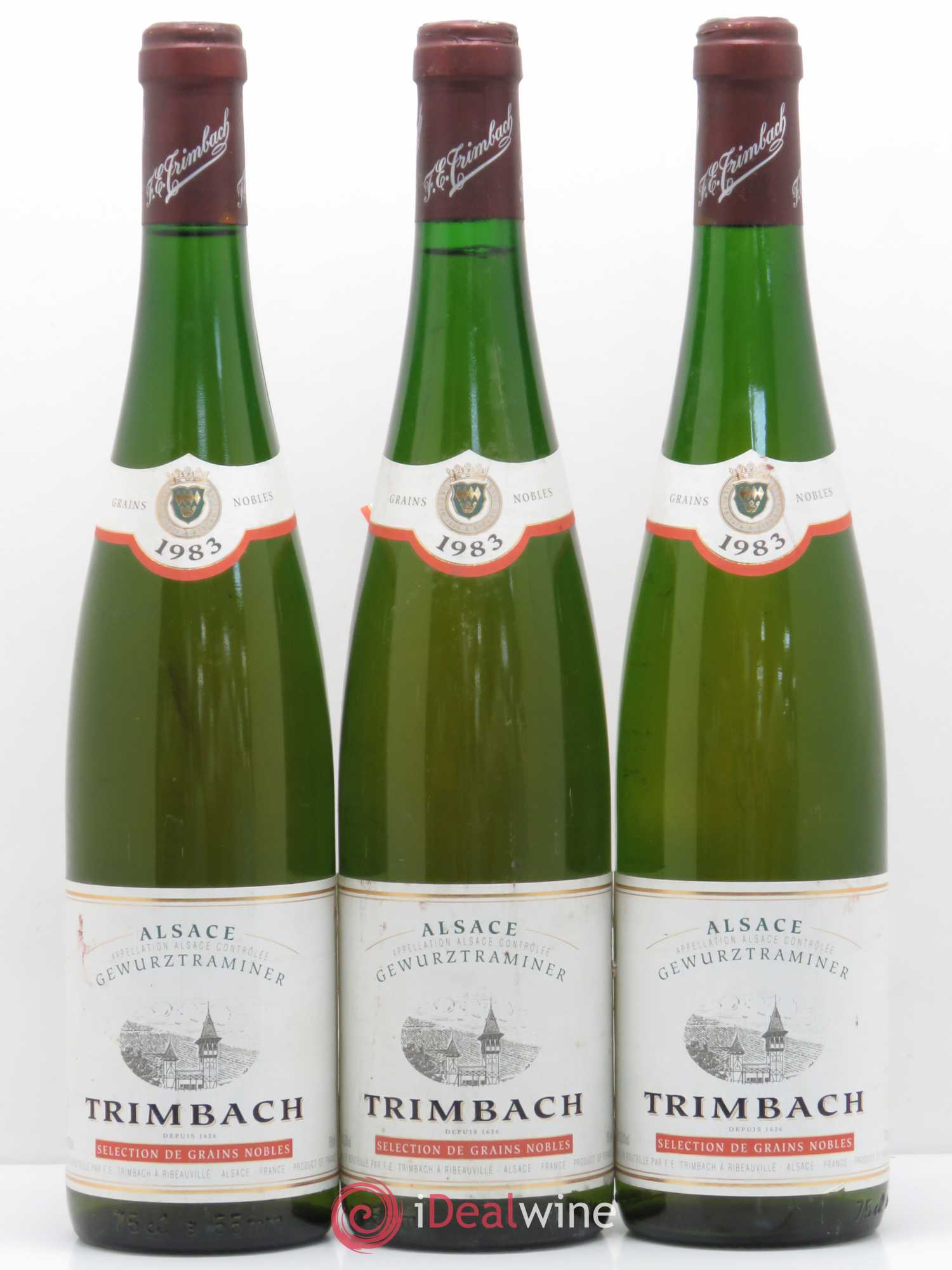 Alsace Gewurztraminer Sélection de Grains Nobles Trimbach (Domaine) 1983 - Lotto di 3 bottiglie - 0