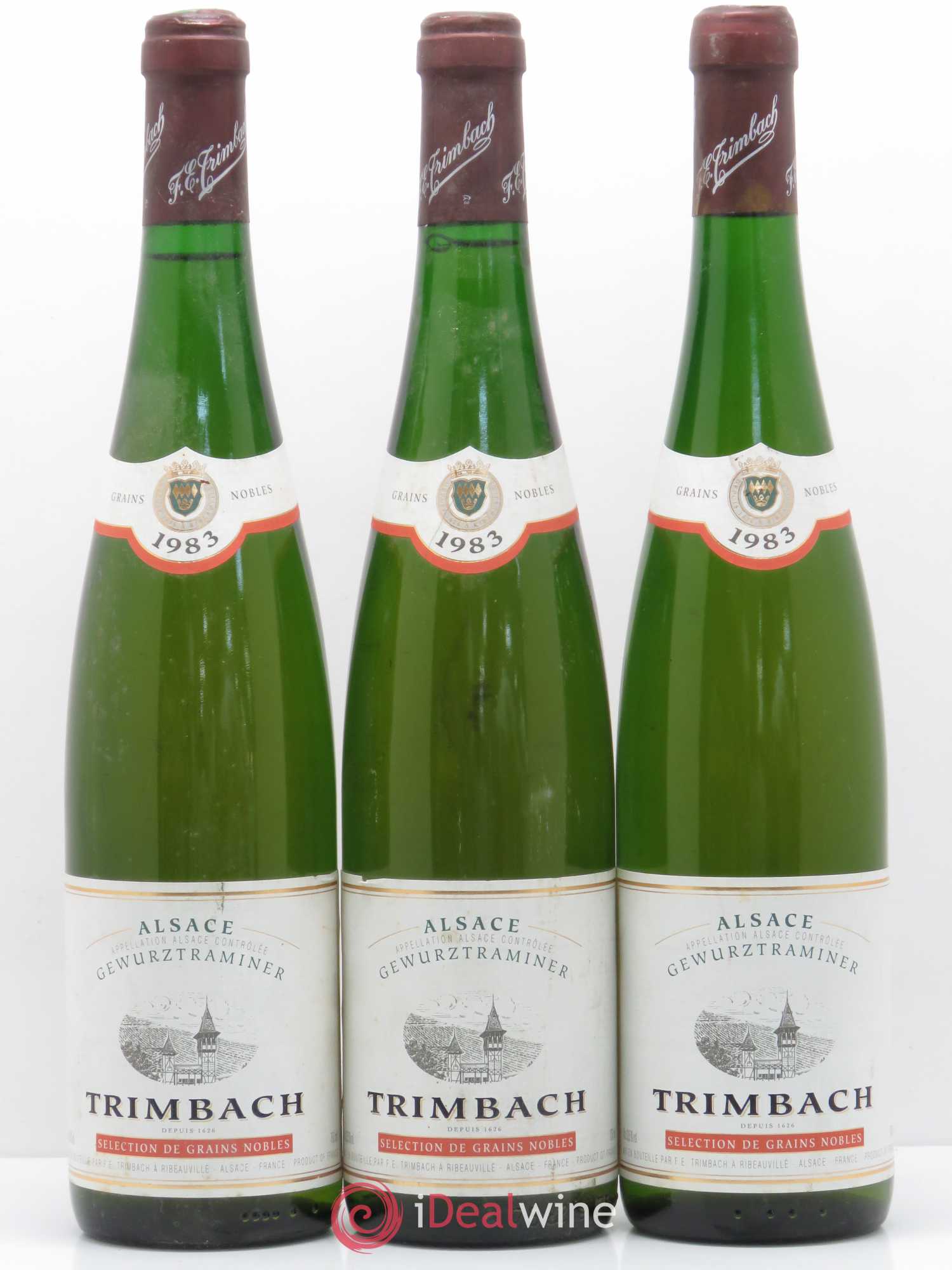 Alsace Gewurztraminer Sélection de Grains Nobles Trimbach (Domaine) 1983 - Lotto di 3 bottiglie - 0