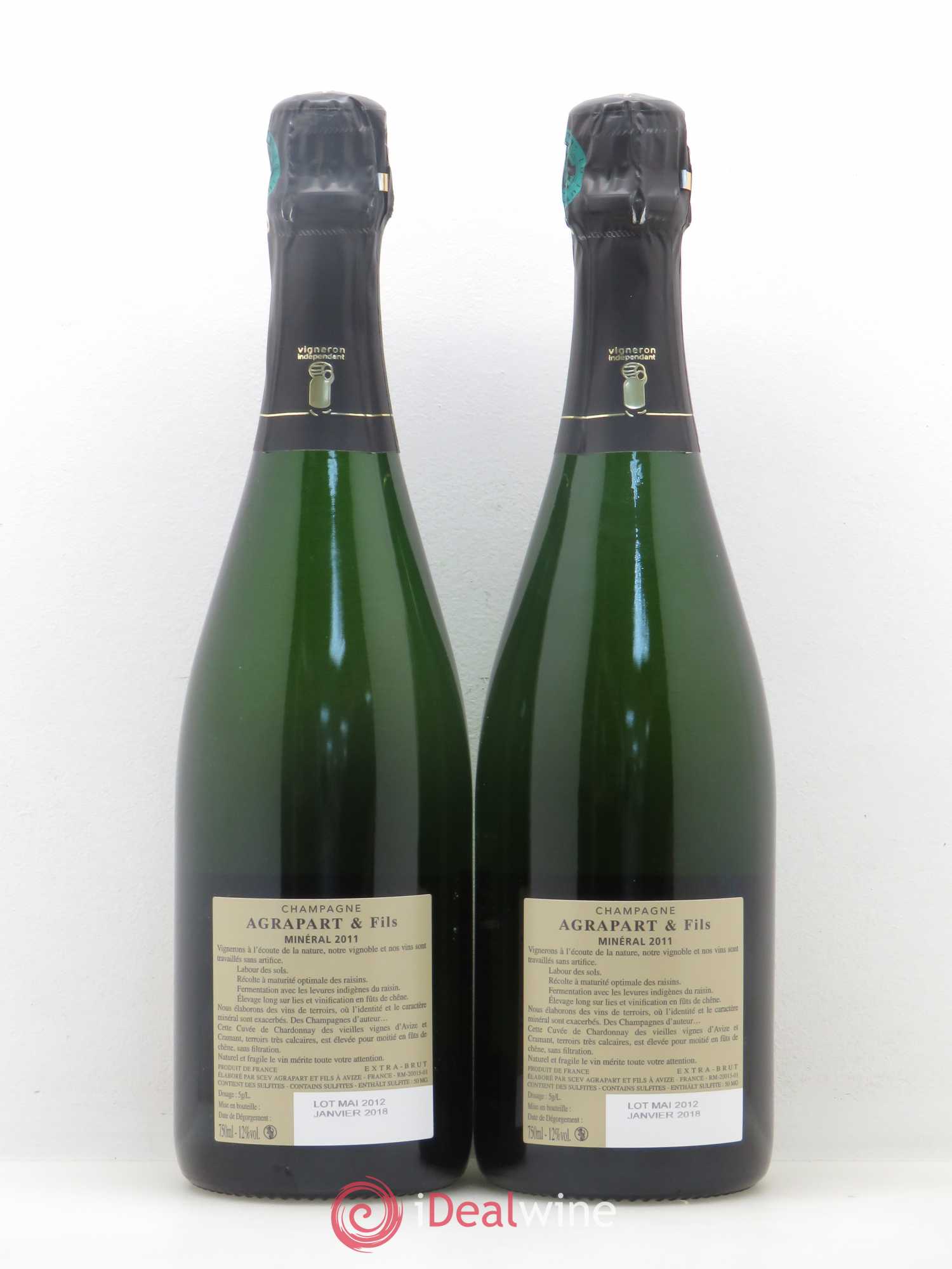 Minéral Blanc de Blancs Extra-Brut Agrapart & Fils 2011 - Lot de 2 bouteilles - 1