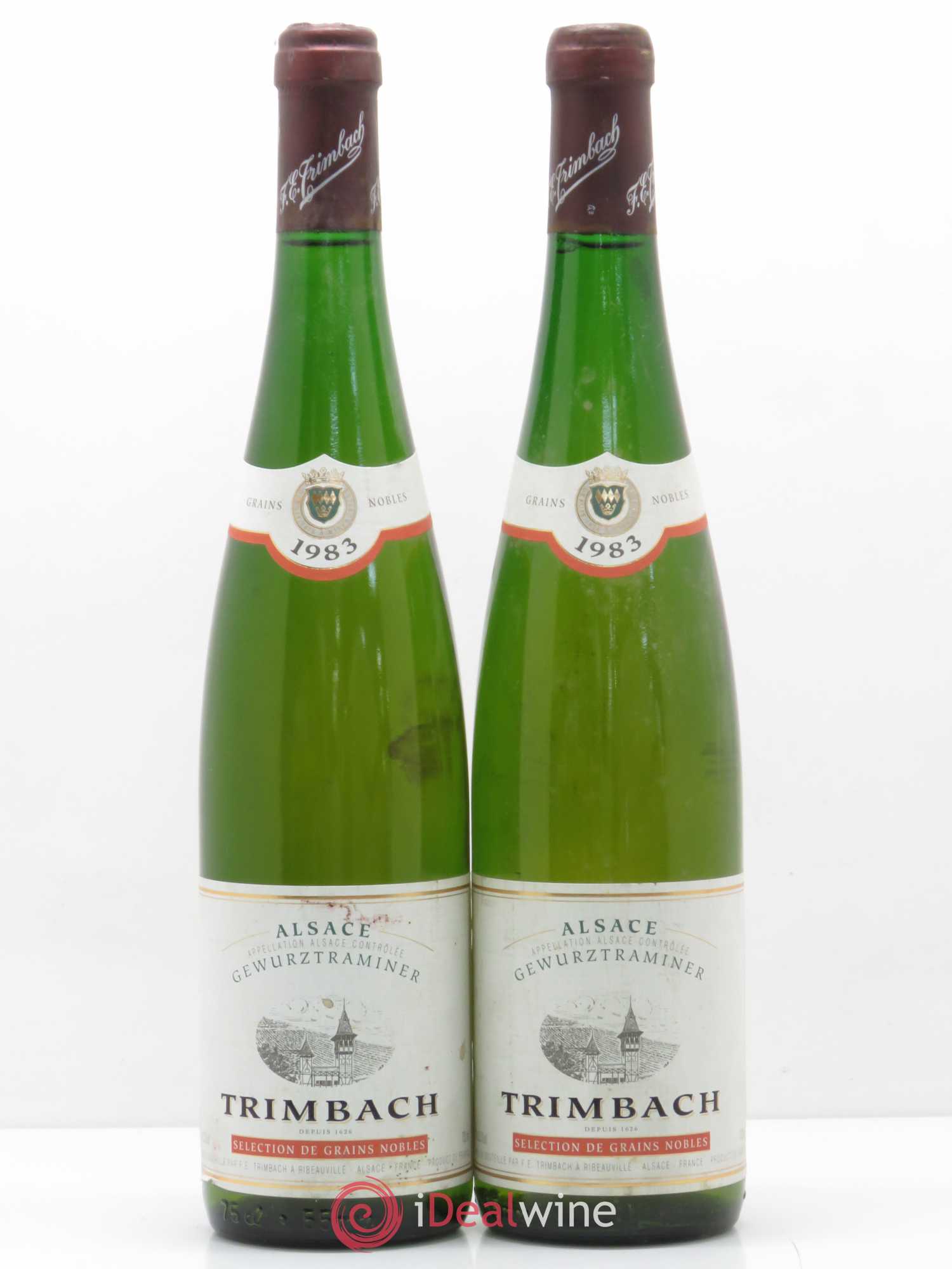 Alsace Gewurztraminer Sélection de Grains Nobles Trimbach (Domaine) 1983 - Lotto di 2 bottiglie - 0