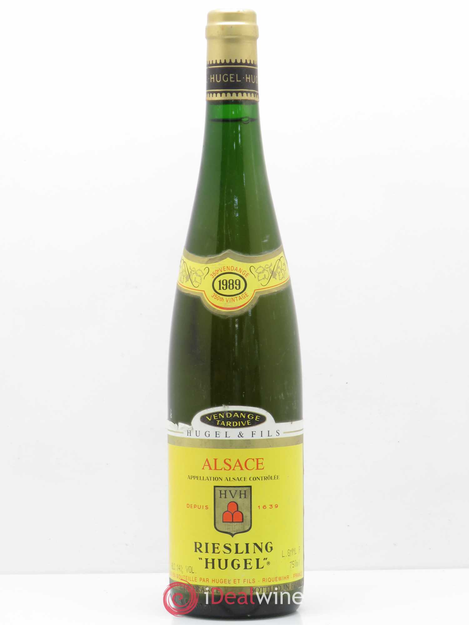 Riesling Vendanges Tardives Hugel (Domaine) 1989 - Lot de 1 bouteille - 0